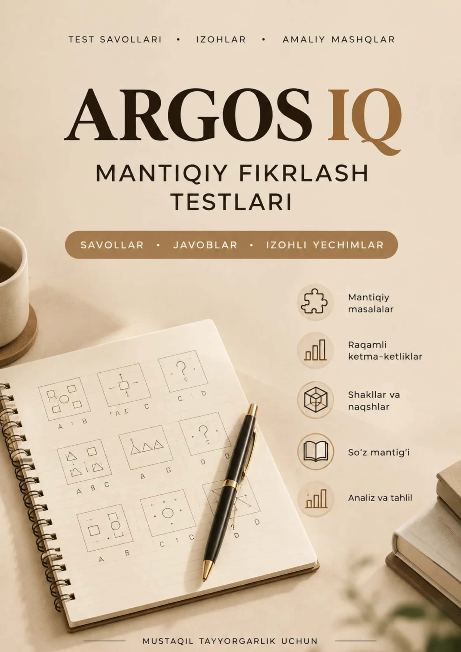 ARGOS IQ testlari - 200 ta savol, javob va izoh 1