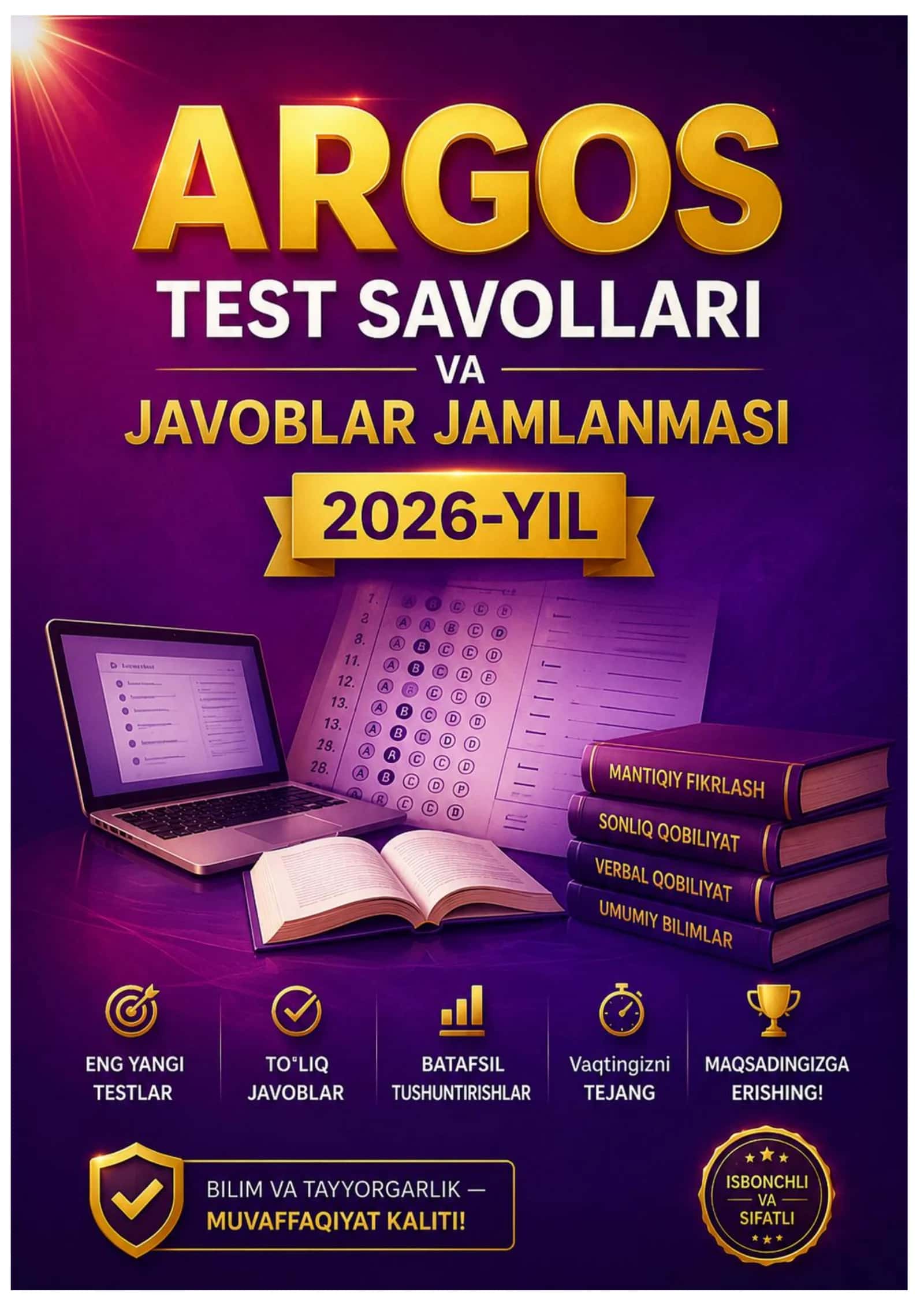 ARGOS Test Savollari va Javoblar Jamlanmasi 2026 1