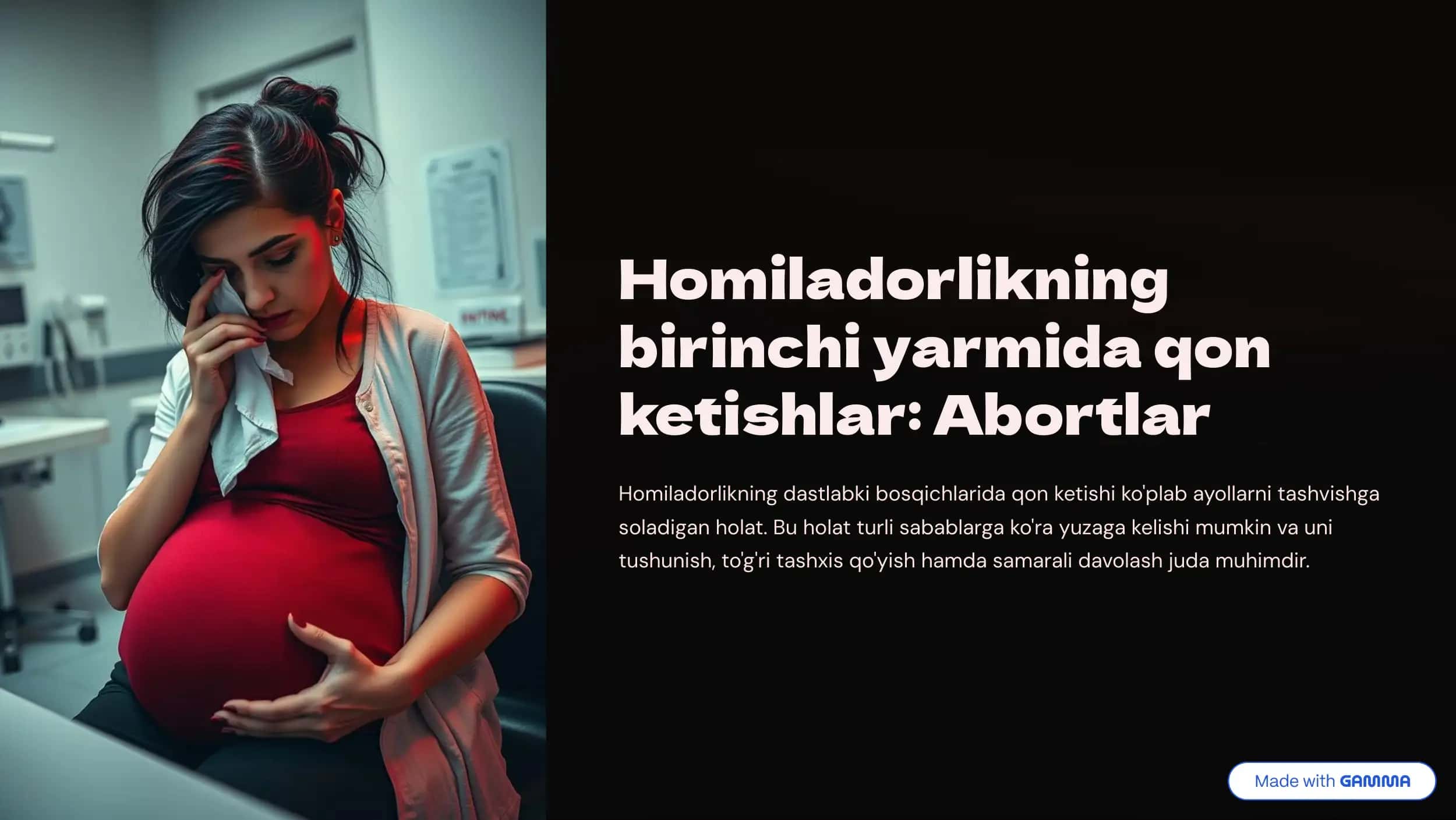 Homiladorlikning birinchi yarmida qon ketishlar: Abortlar 1