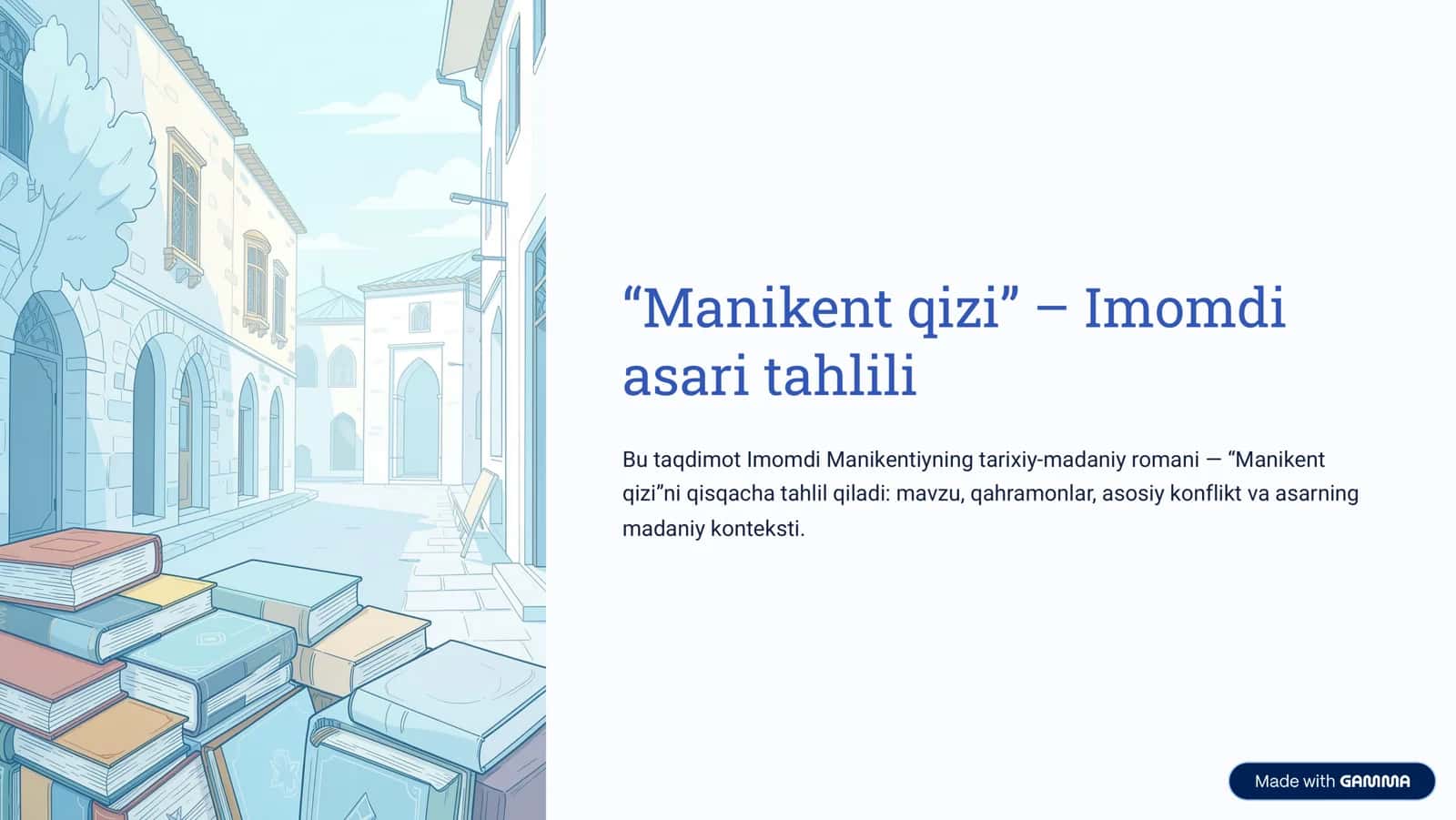 Manikent qizi - Imomdi 1