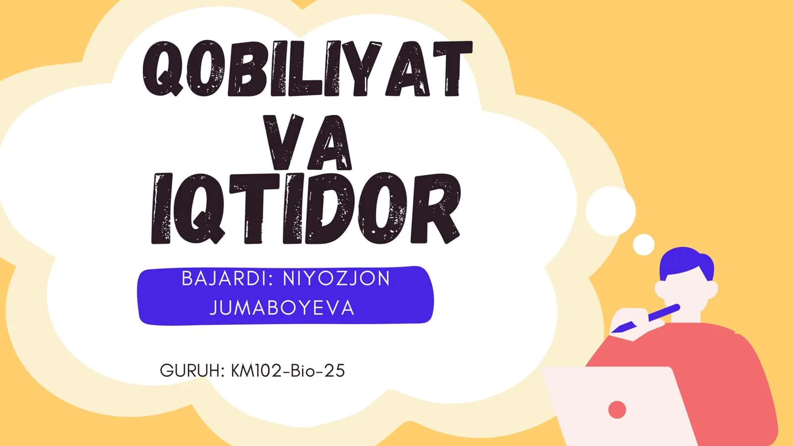 QOBILIYAT va IQTIDOR 1