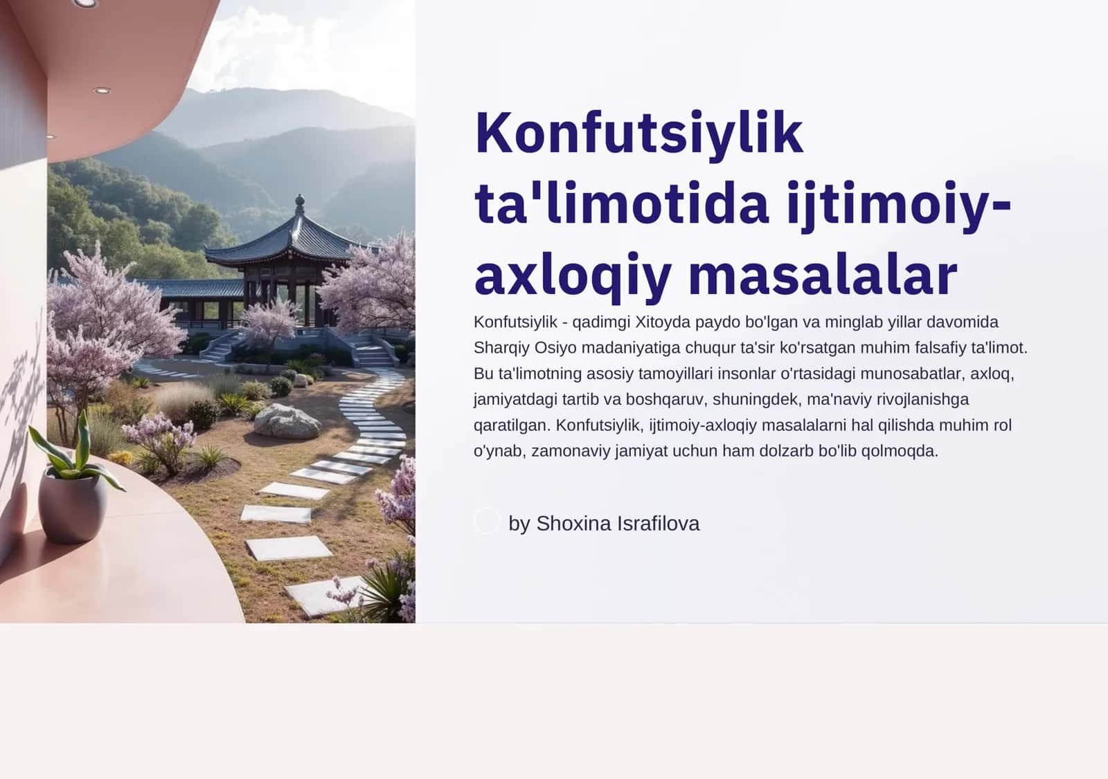 Konfutsiylik ta'limoti 1