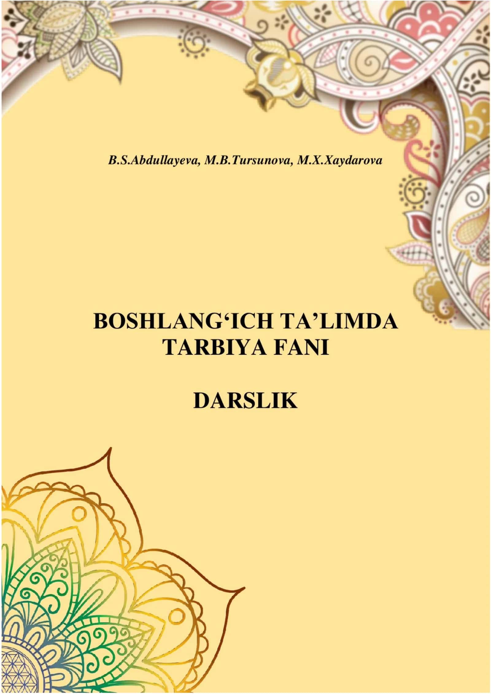 Boshlang‘ich ta’limda tarbiya fani 1