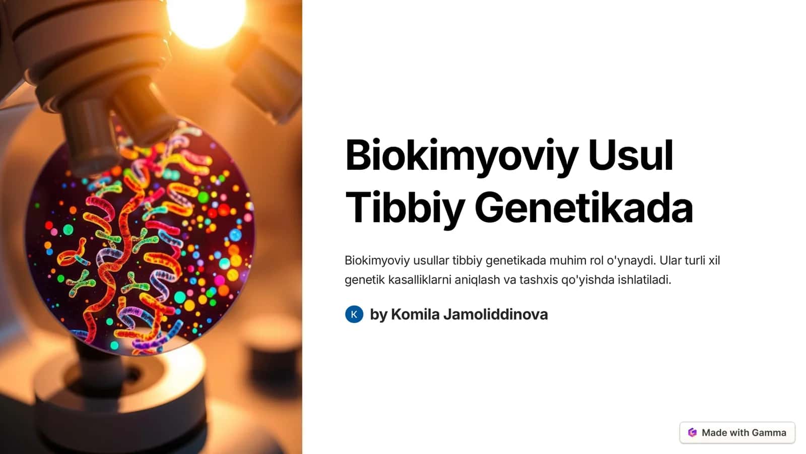 Biokimyoviy Usul 1