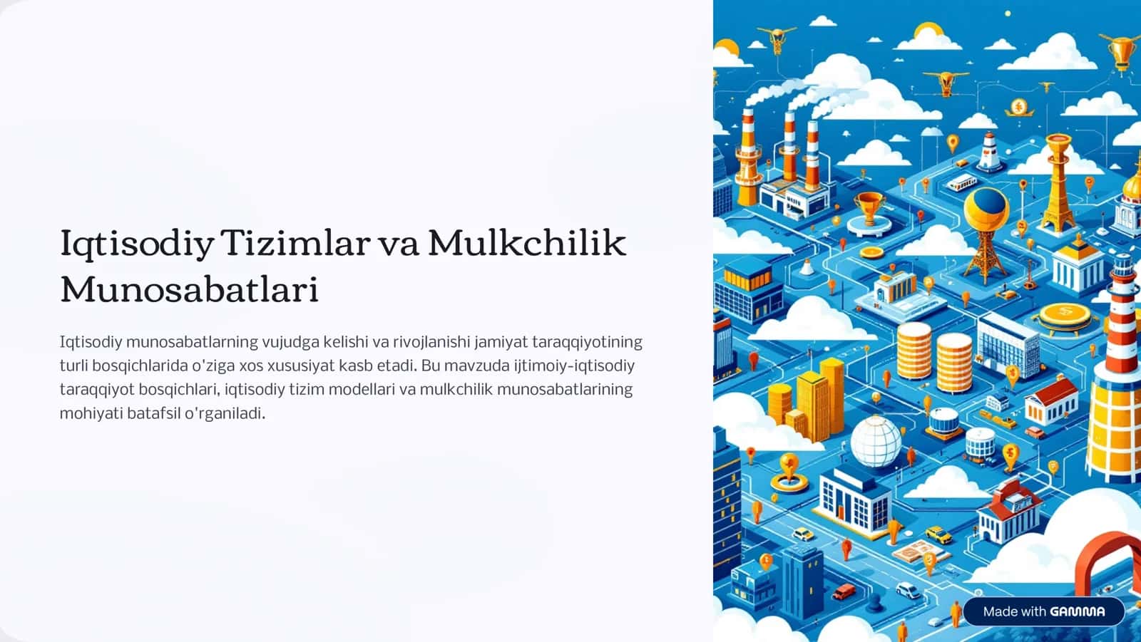 Iqtisodiy Tizimlar va Mulkchilik Munosabatlari 1