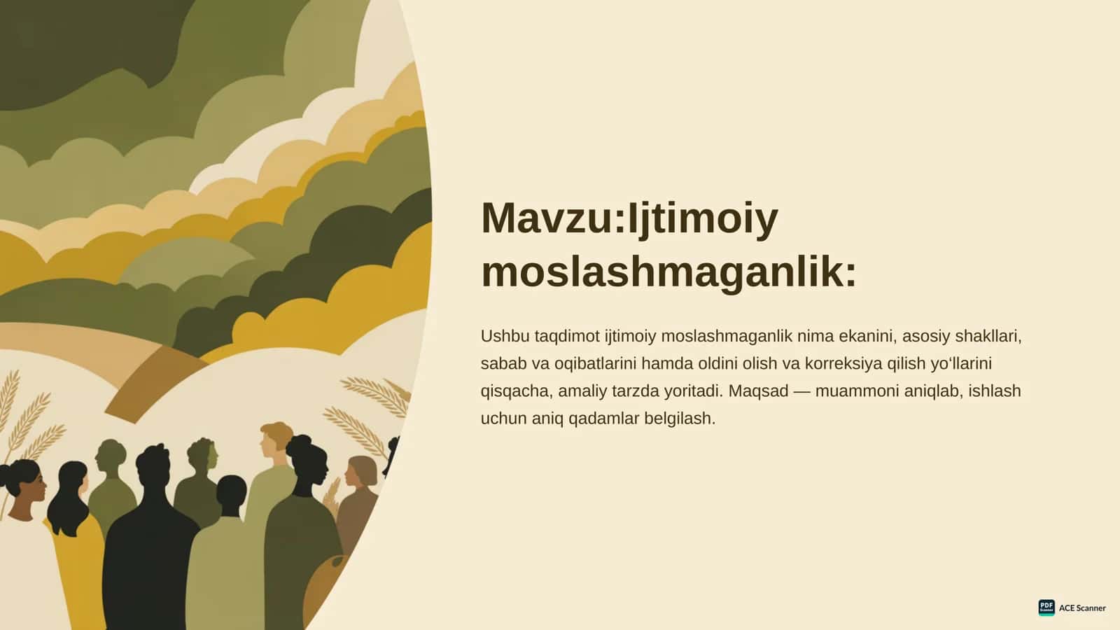 Ijtimoiy moslashmaganlik 1