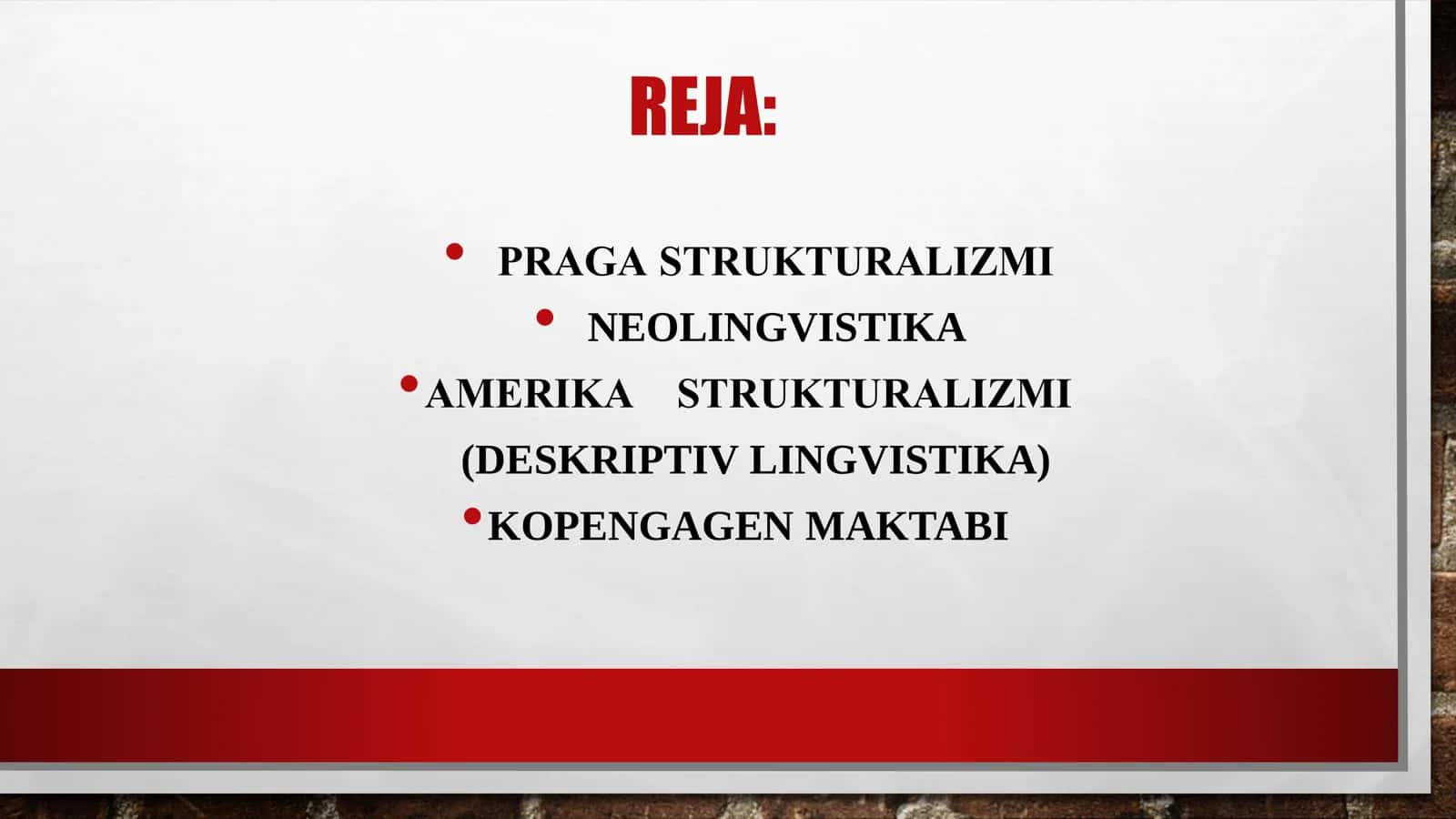 STRUKTUTALIZM VA UNING MAKTABLARI. 1