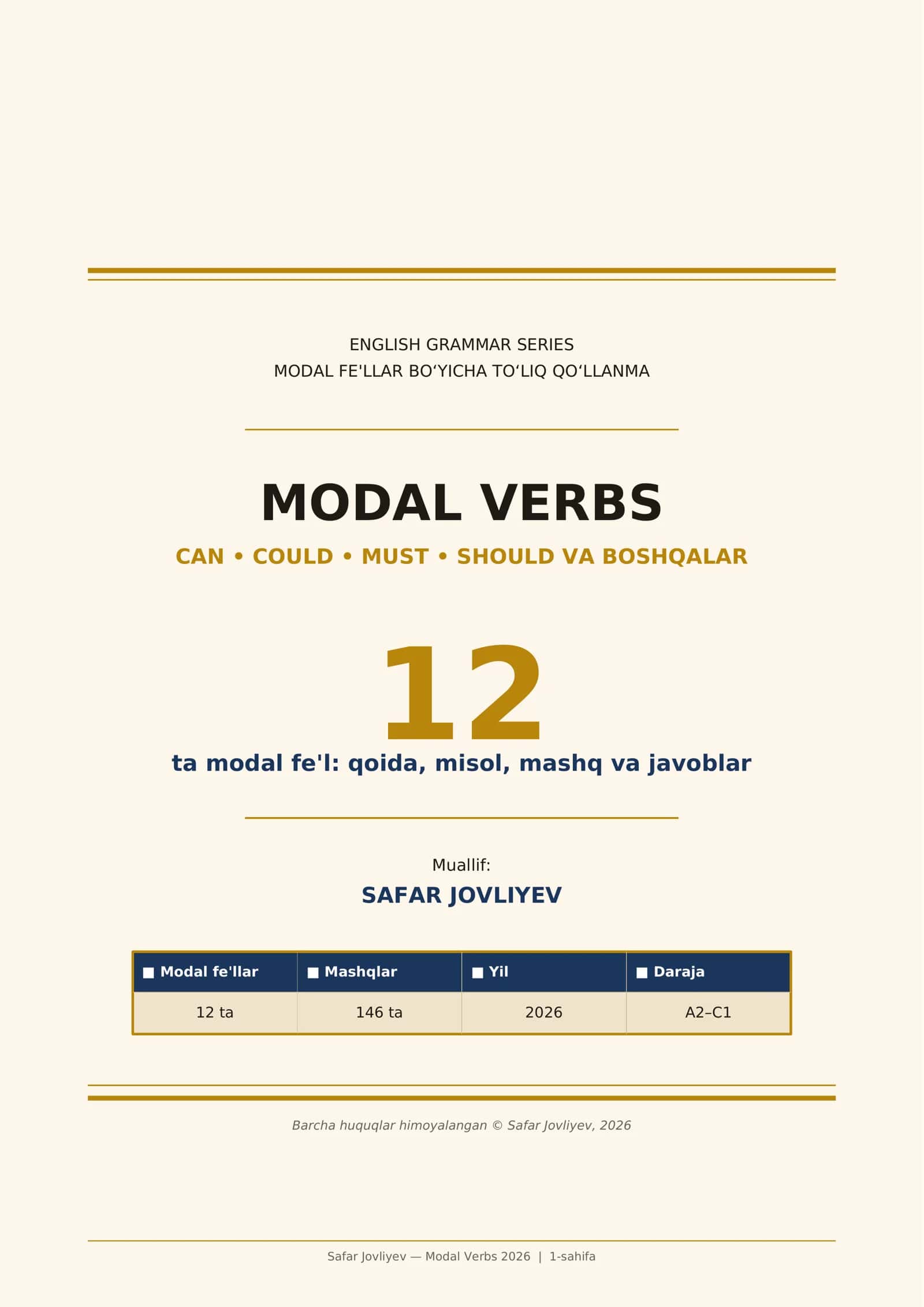 Modal Verbs 2026 1