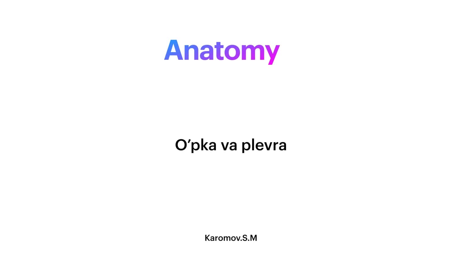 plevra , Oʻpka 1