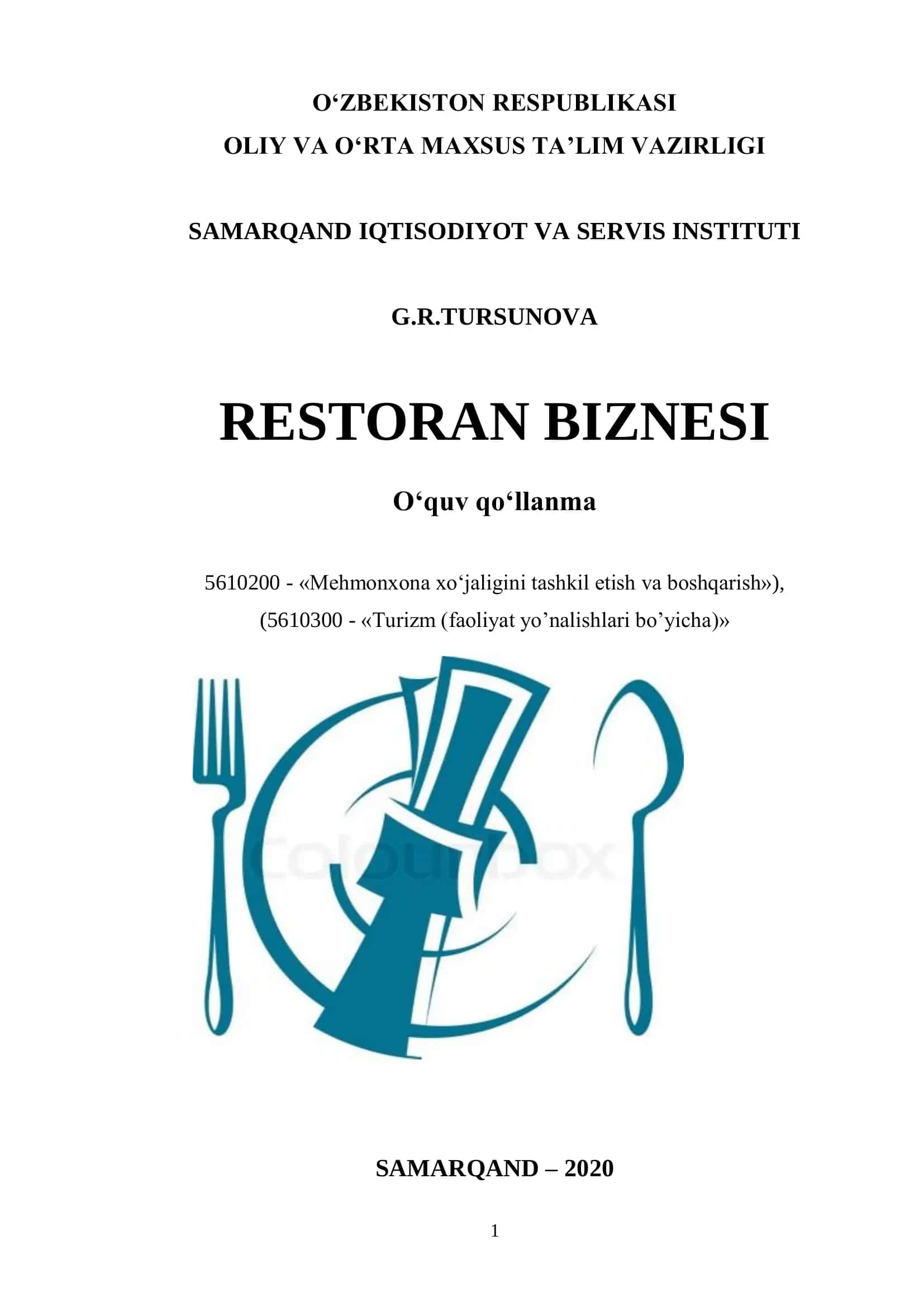 Restoran biznesi 1