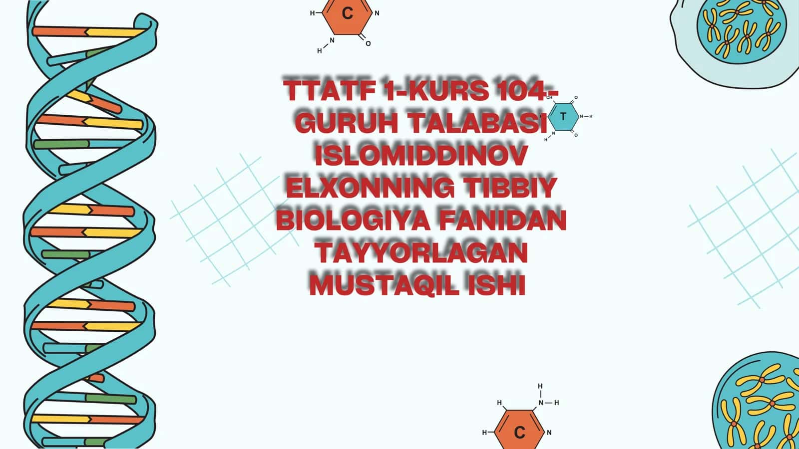 IRSİY KASALLIKLAR: TASNIFI, PAYDO BOʻLISH MEXANIZMLARI, DIAGNOSTIKA VA OLDINI OLISH USULLARI 1