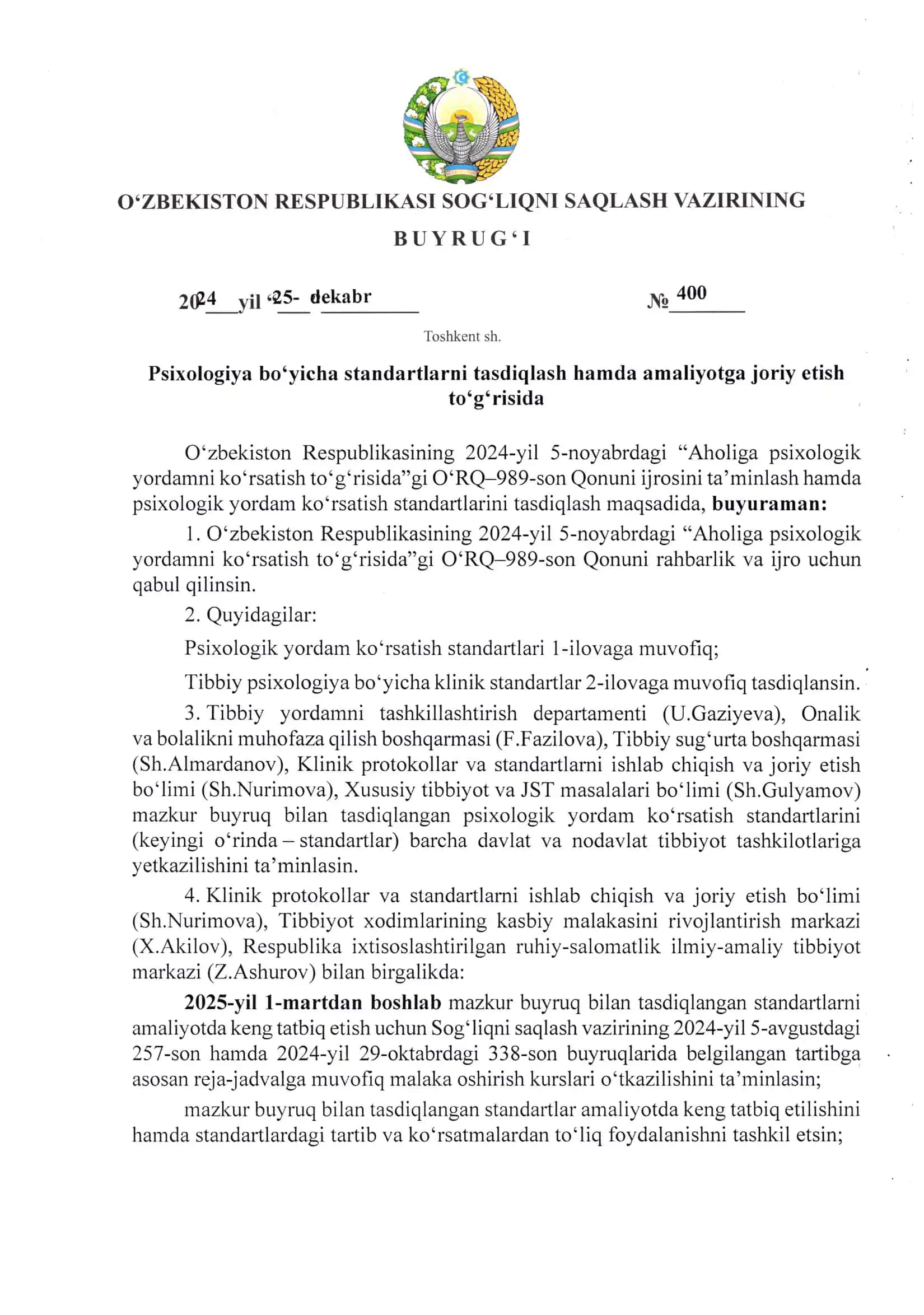 psixologiya bo’yicha milliy standardlar 1