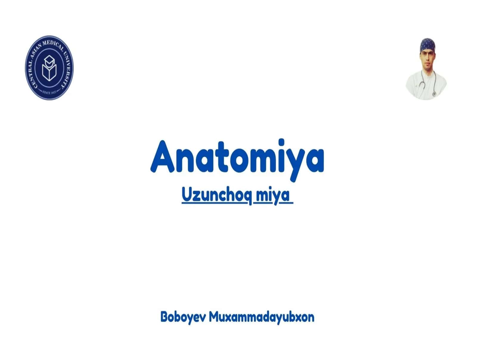 Embrional rivojlanish jihatdan 1