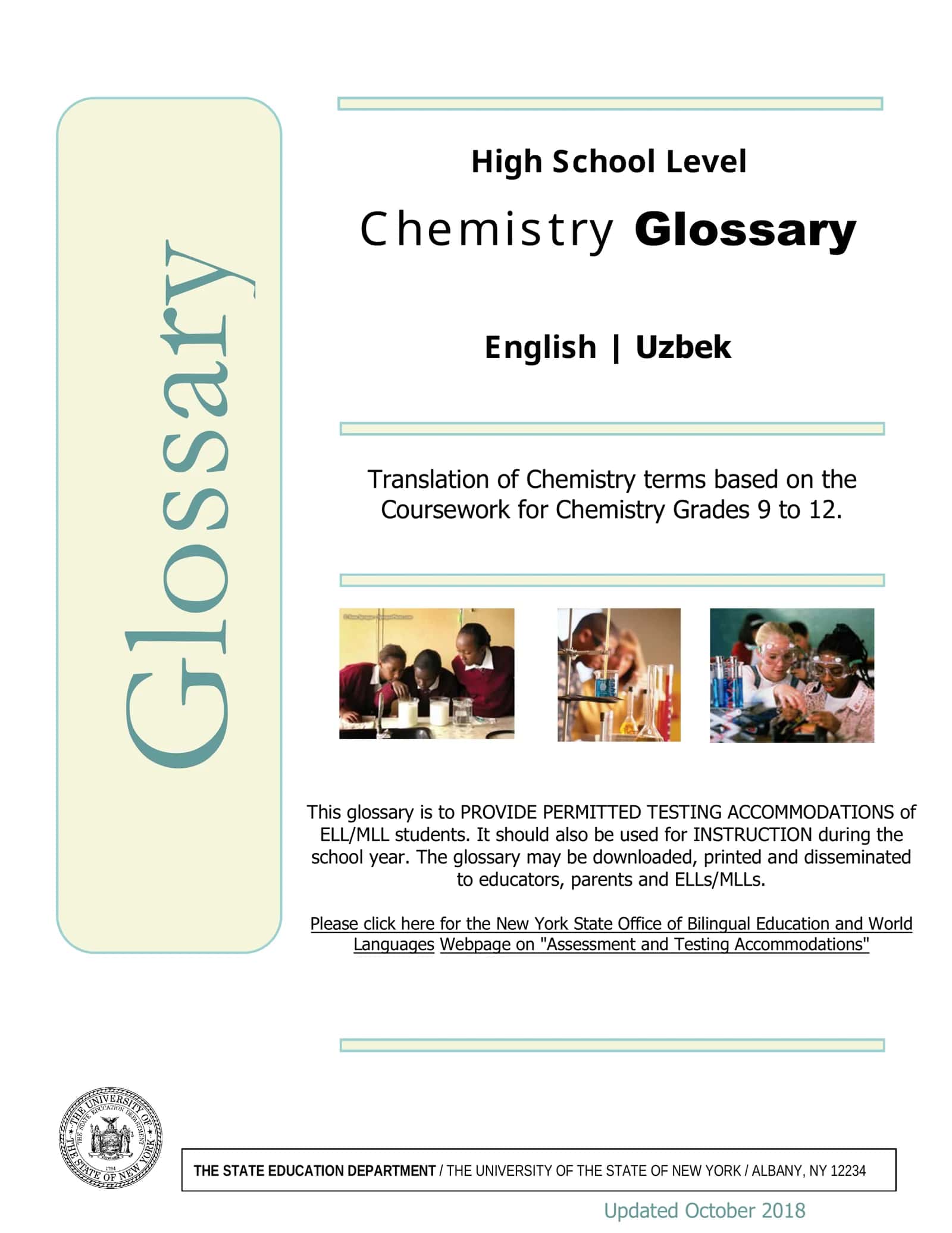 Chemistry Glossary 1