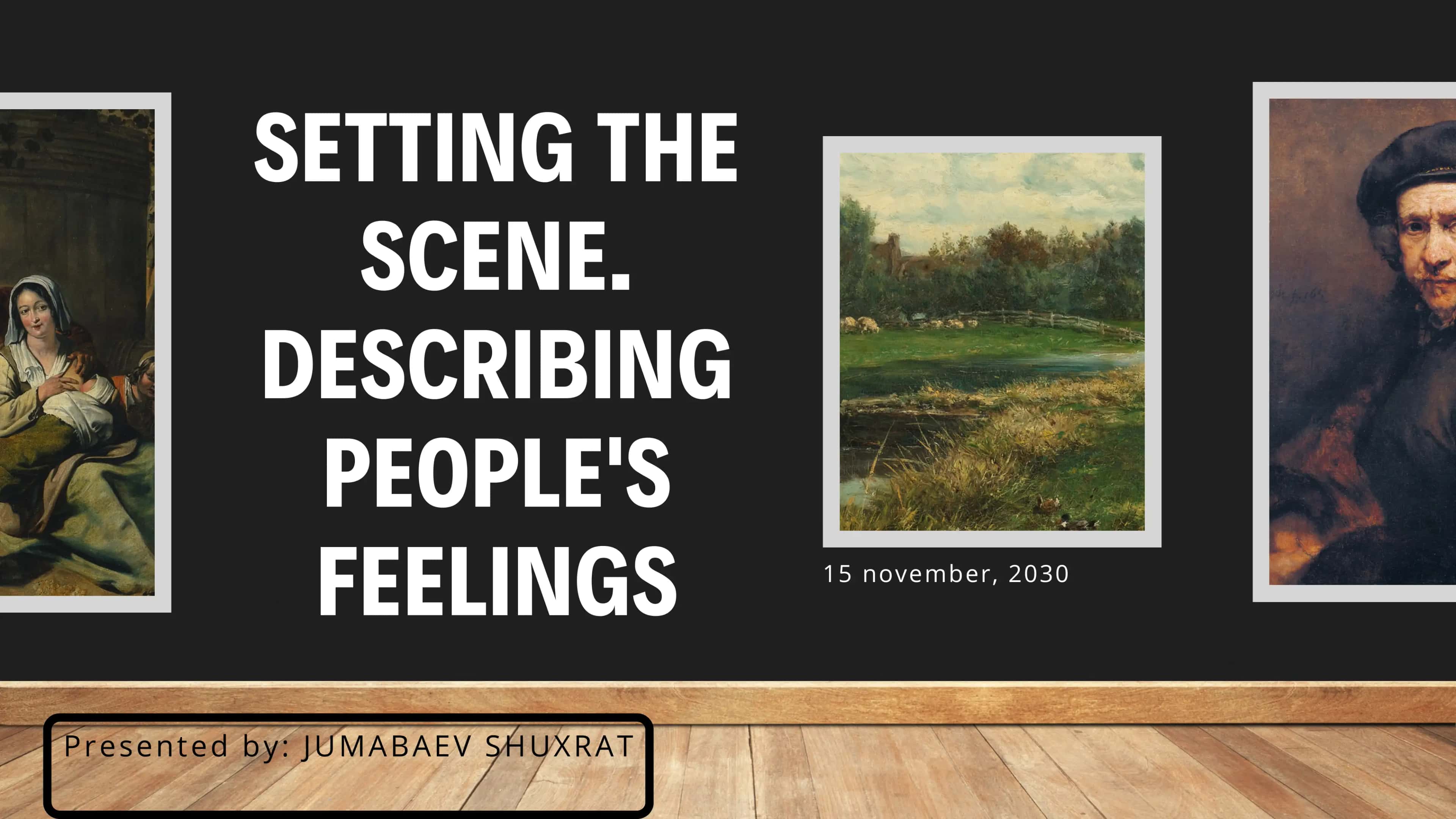 The Elements of Setting 1