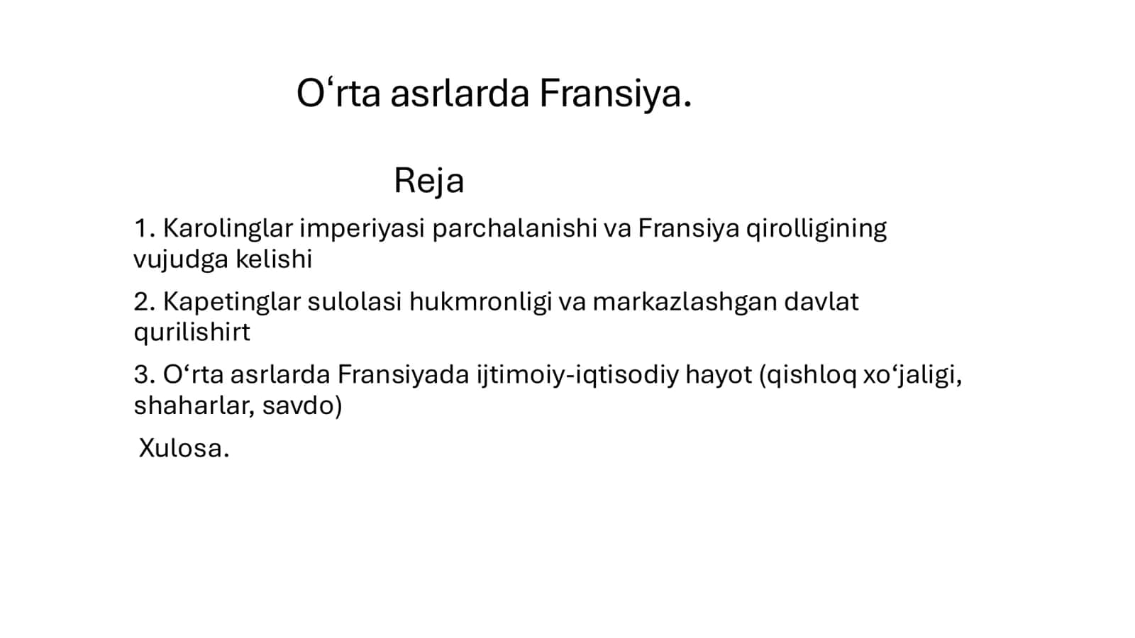 Oʻrta asrlarda Fransiya 1