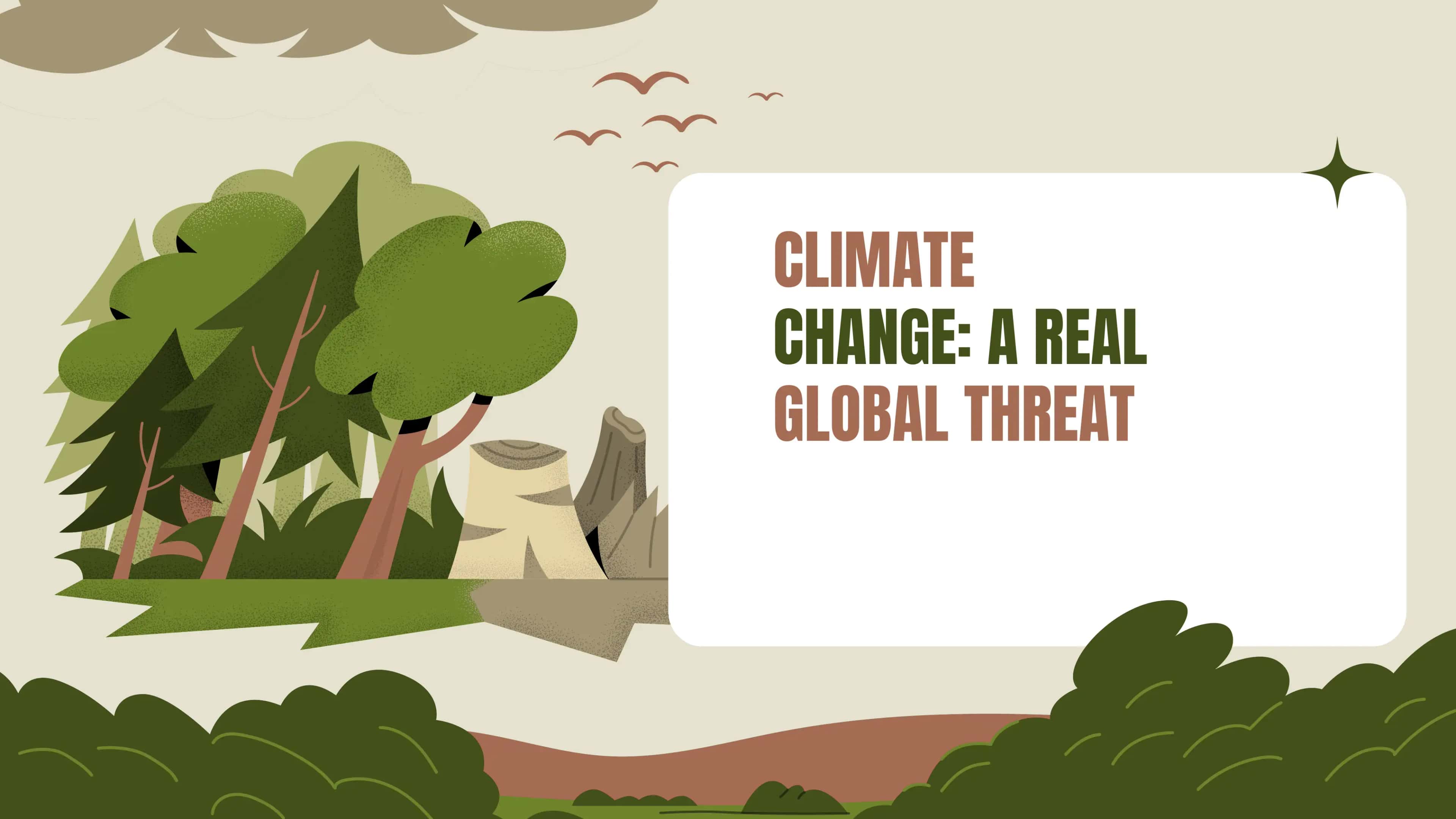 CLIMATE CHANGE: A REAL GLOBAL THREAT 1
