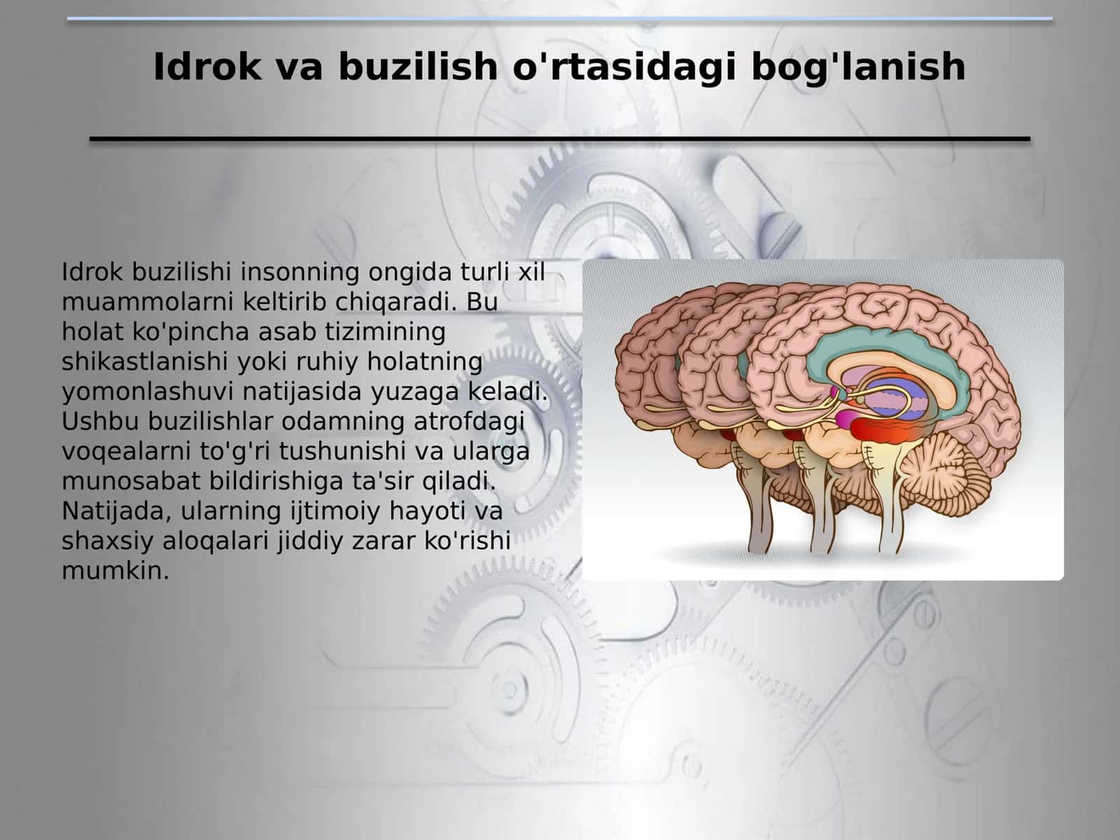 Idrok va buzilish o'rtasidagi bog'lanish 1