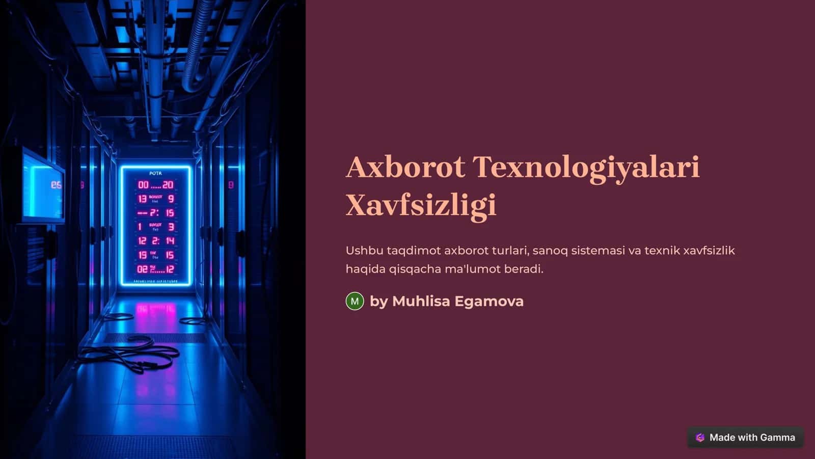 Axborot Texnologiyalari 1