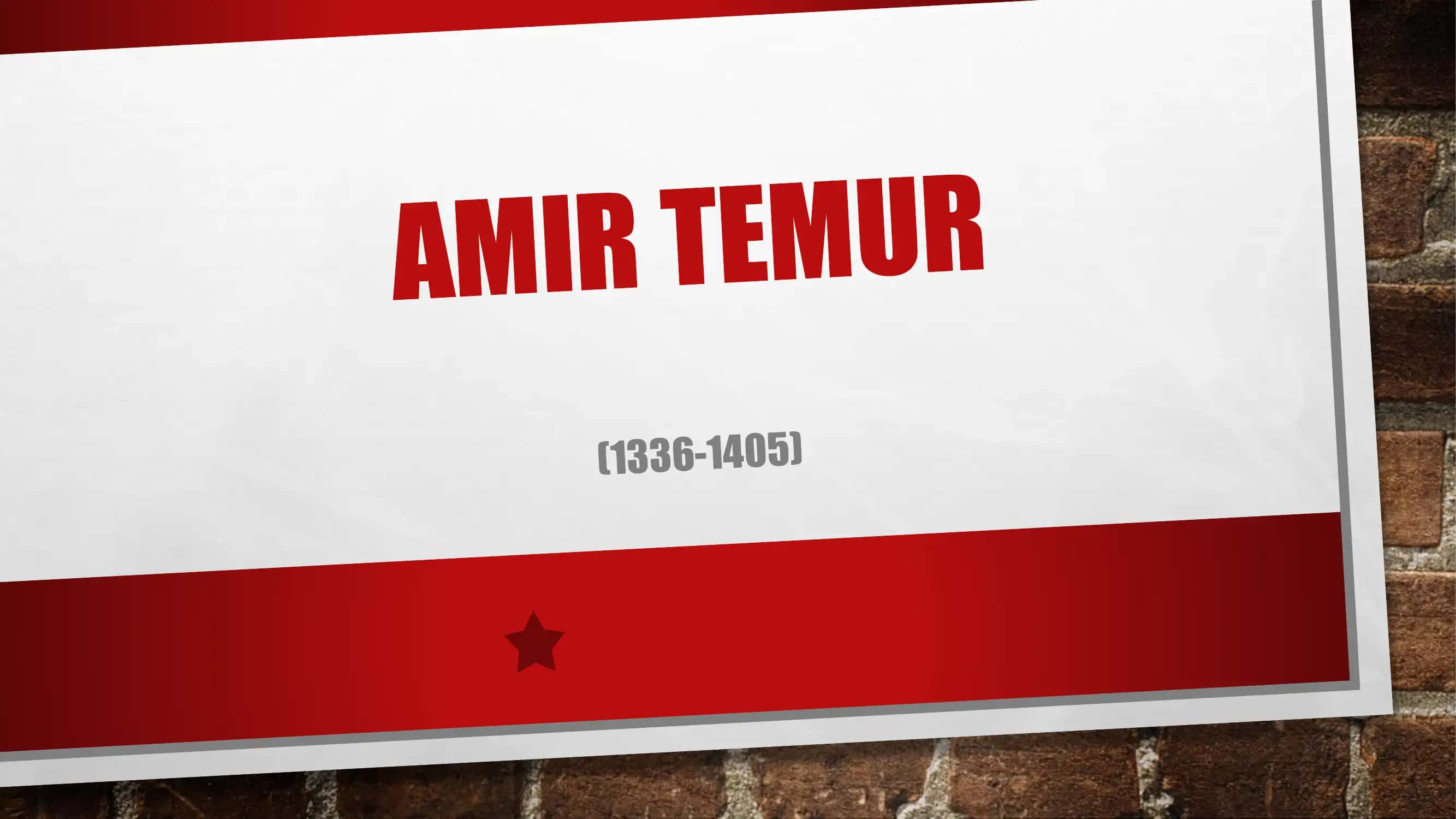 AMIR TEMUR 1