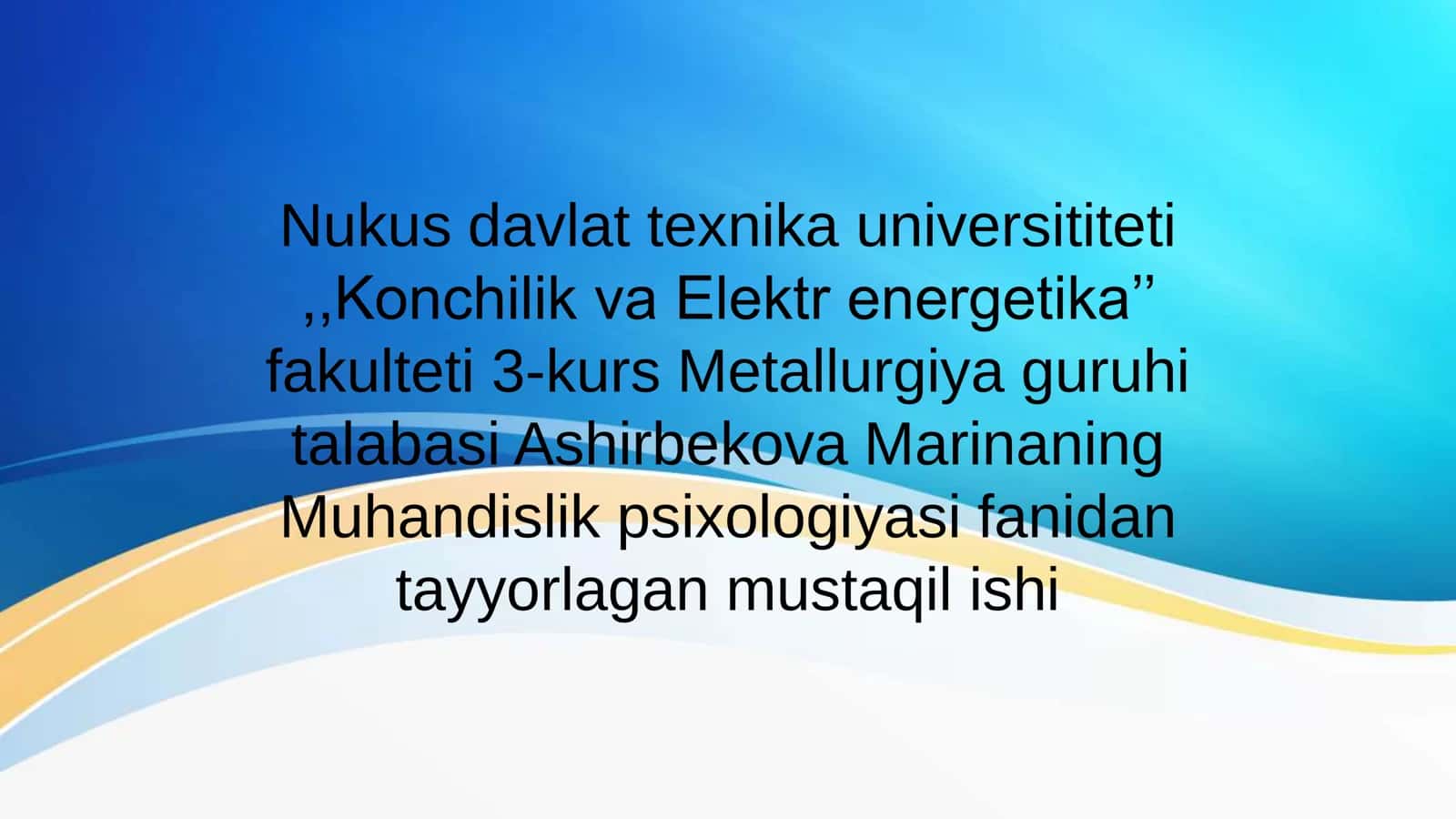 Operatorning o’qiganlik darajasini nazorat qilish va baholash 1