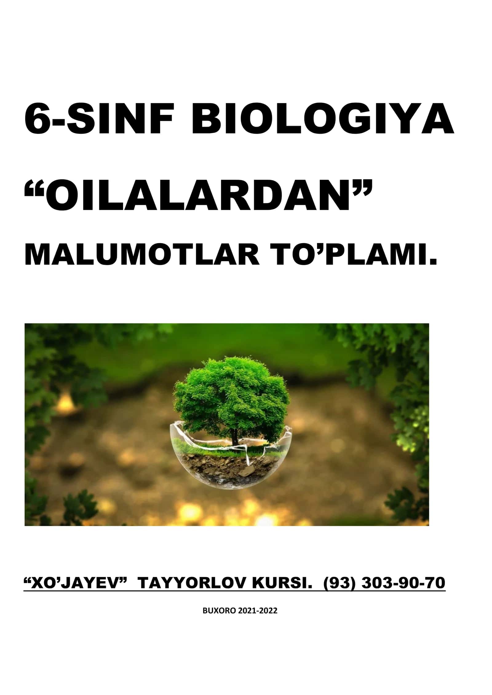IKKI URUGPALLALI 0‘SIMLIKLAR SINFI (MAGNOLIYASIMONLAR) 1