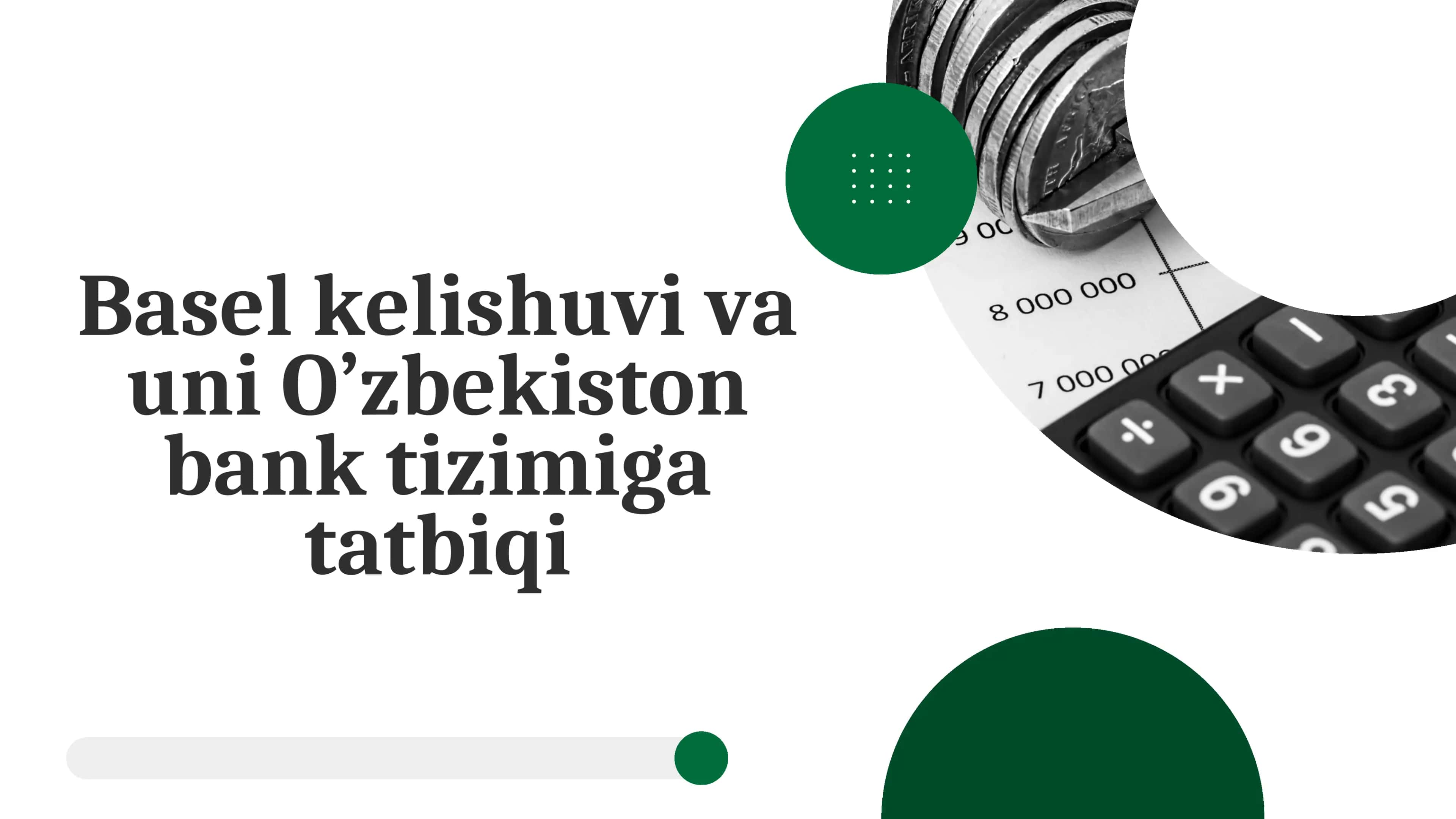 Basel kelishuvi va uni O’zbekiston bank tizimiga tatbiqi 1