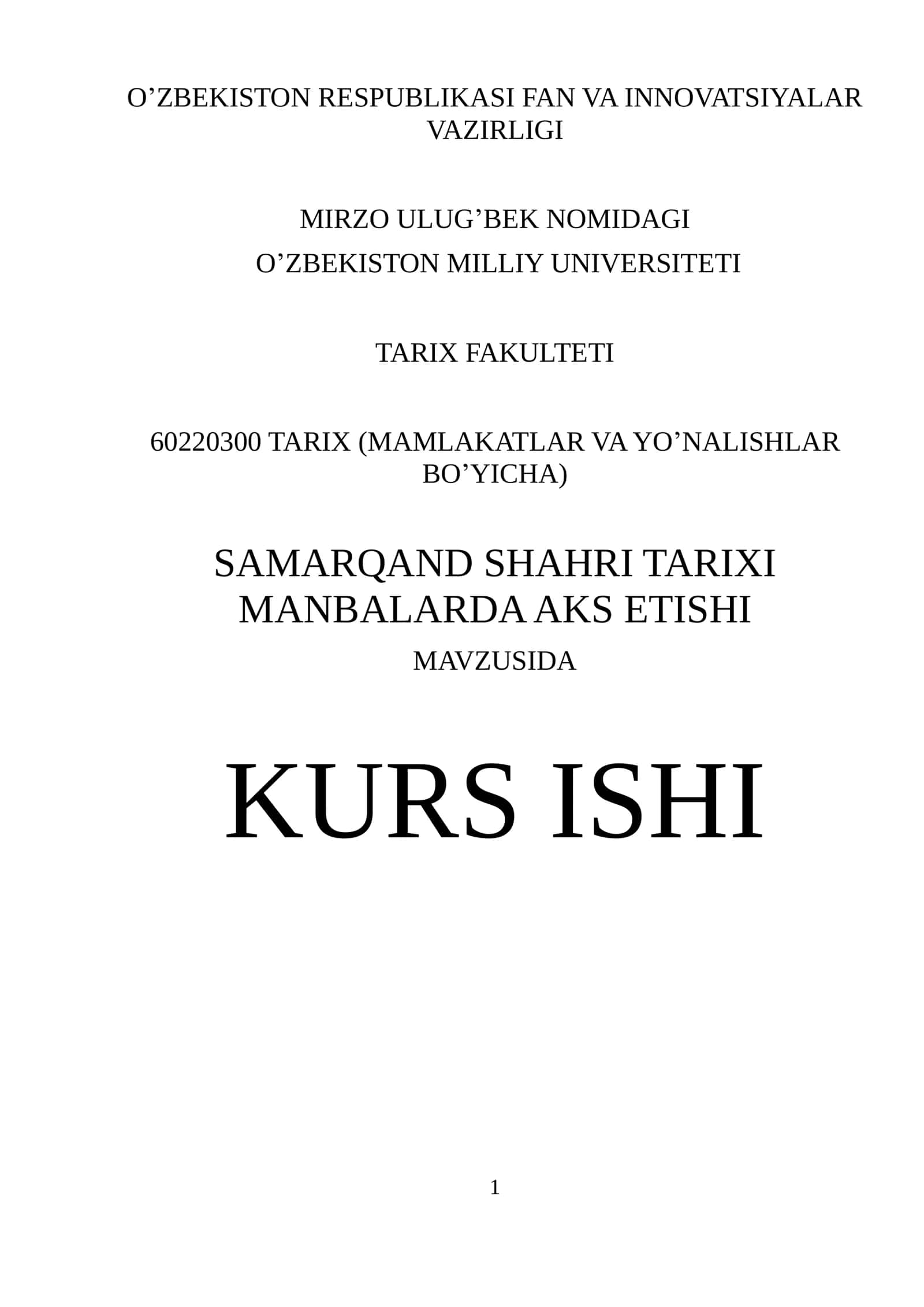Samarqand shahri tarixi manbalarda aks etishi 1