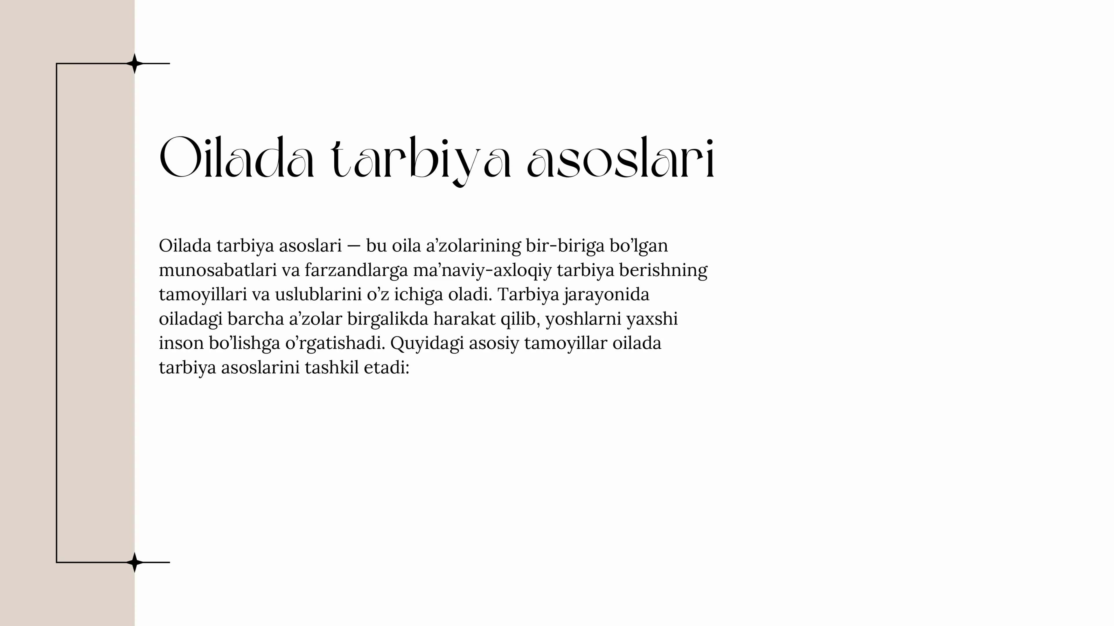 Oilada tarbiya asoslari 1