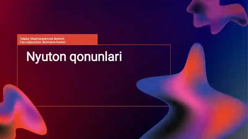 Nyuton qonunlari 1