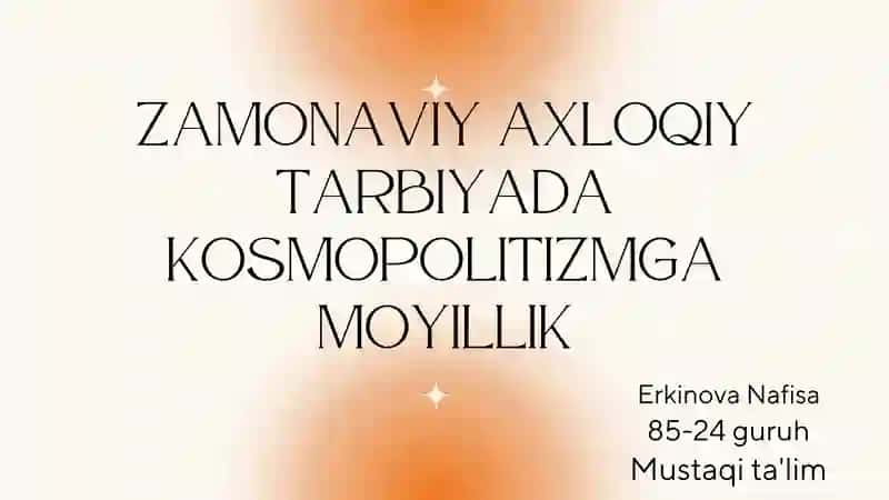 Kosmopolitizm 1