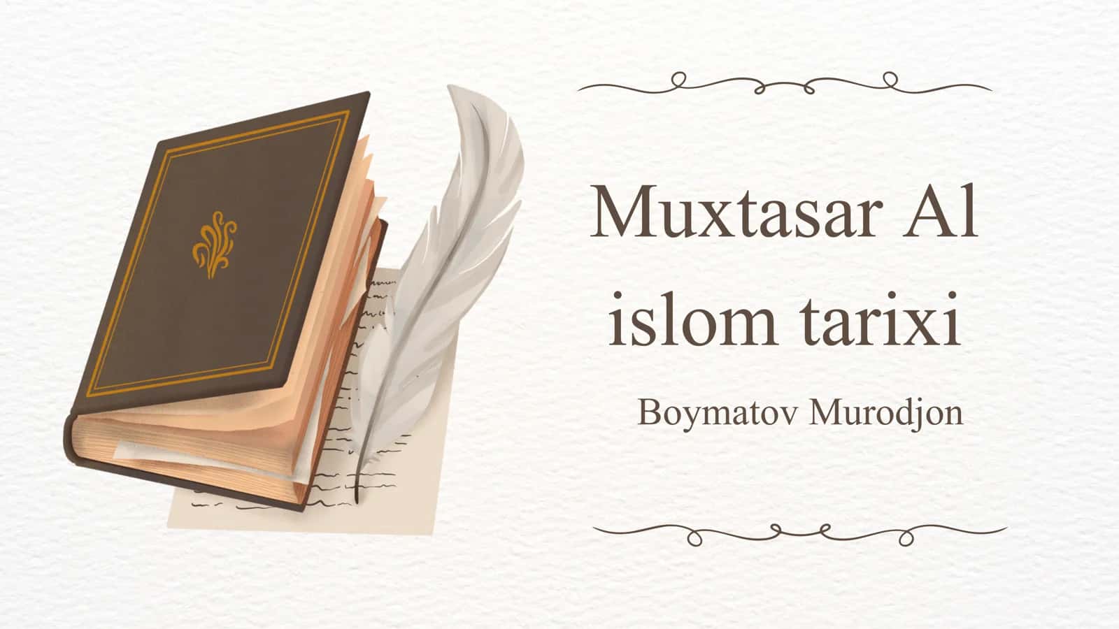 Islom tarixi 1