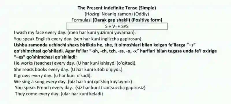 The Present Simple