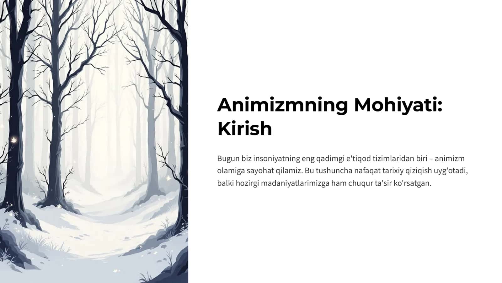 Animizmning Mohiyati 1