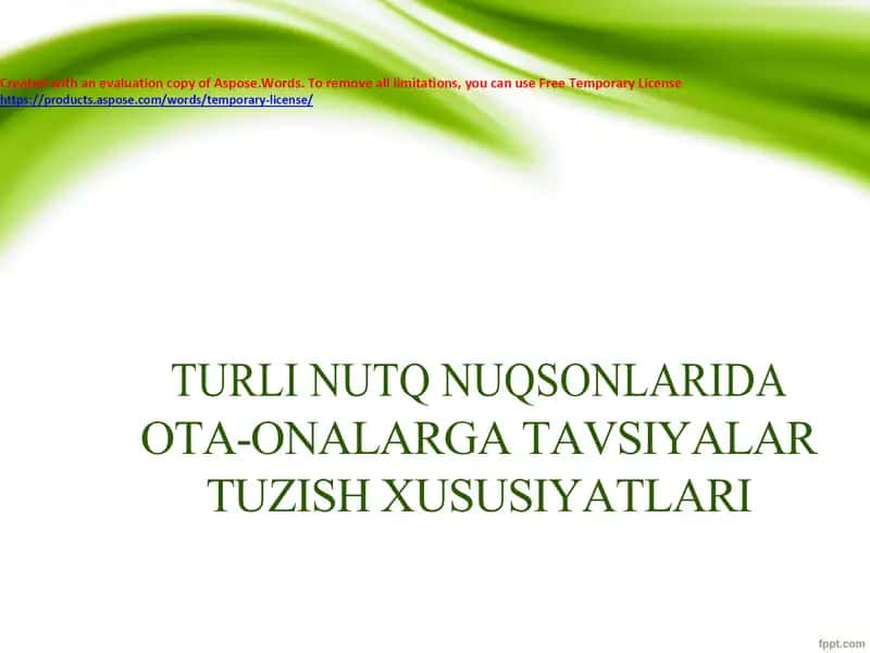 TURLI NUTQ NUQSONLARIDA OTA-ONALARGA TAVSIYALAR TUZISH XUSUSIYATLARI 1