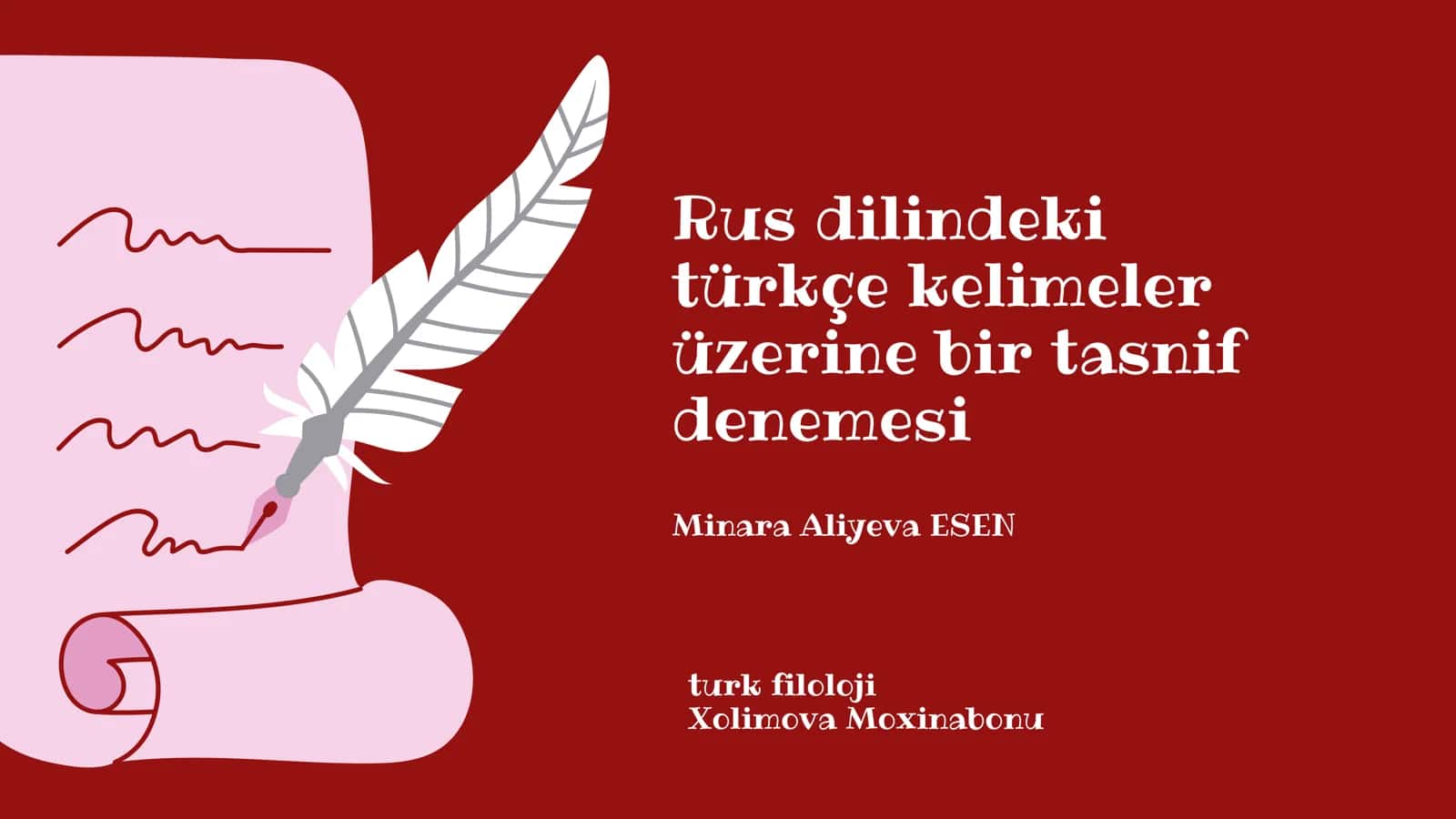 Rus Dilindeki Türkçe Kelimeler Üzerine Bir Tasnif Denemesi 1