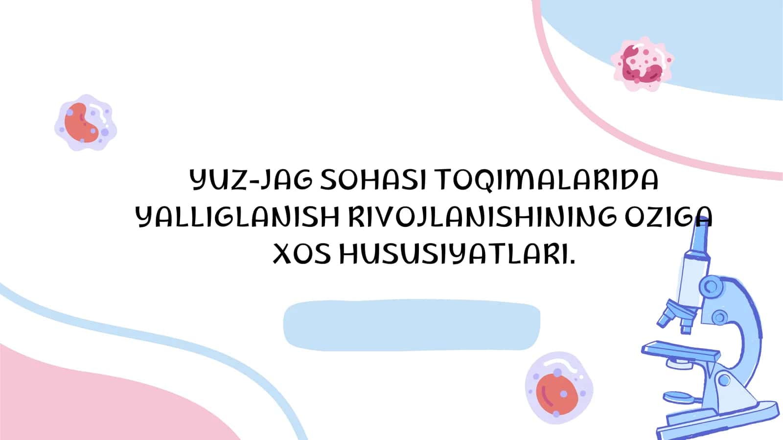 YUZ-JAG SOHASI TOQIMALARIDA YALLIGLANISH RIVOJLANISHINING OZIGA XOS HUSUSIYATLARI 1