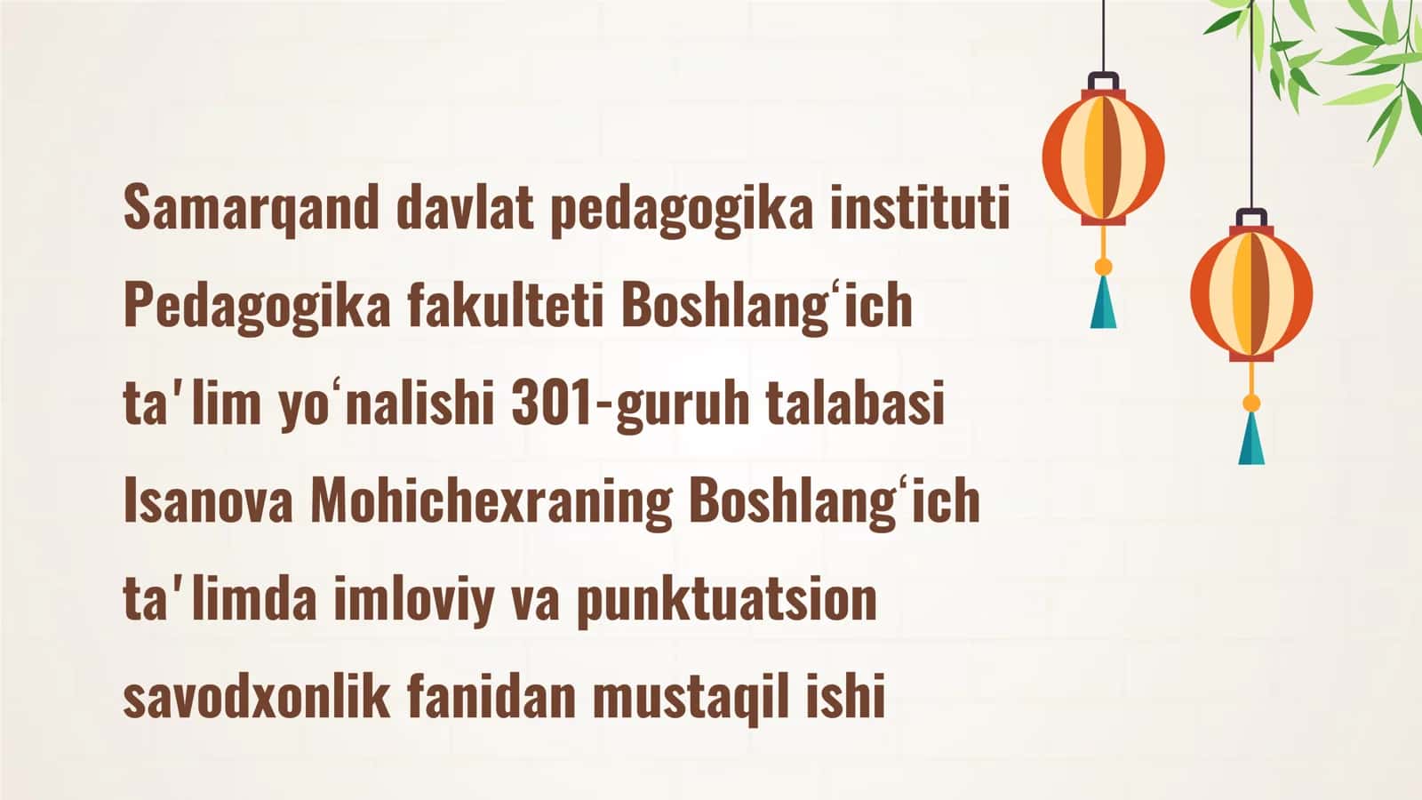 Matnlarni imloviy tahlil qilish. 1