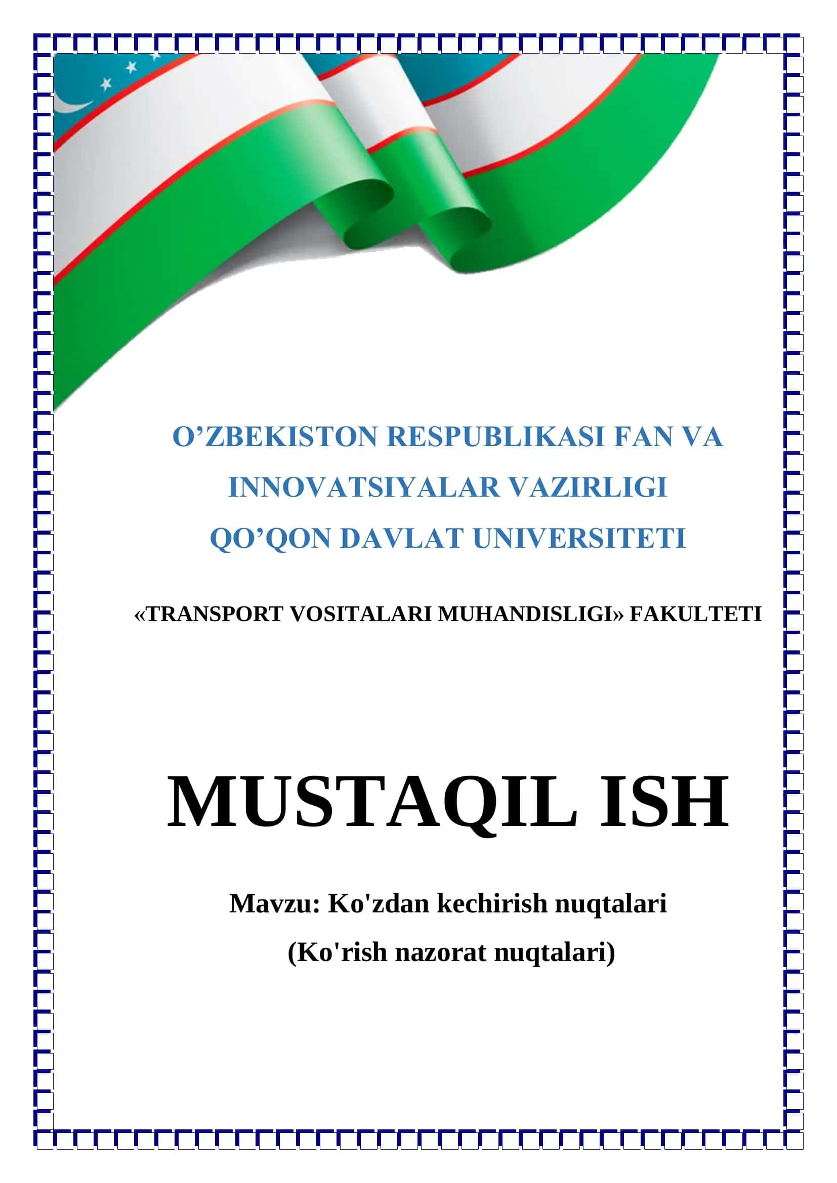 Ko'zdan kechirish nuqtalari 1