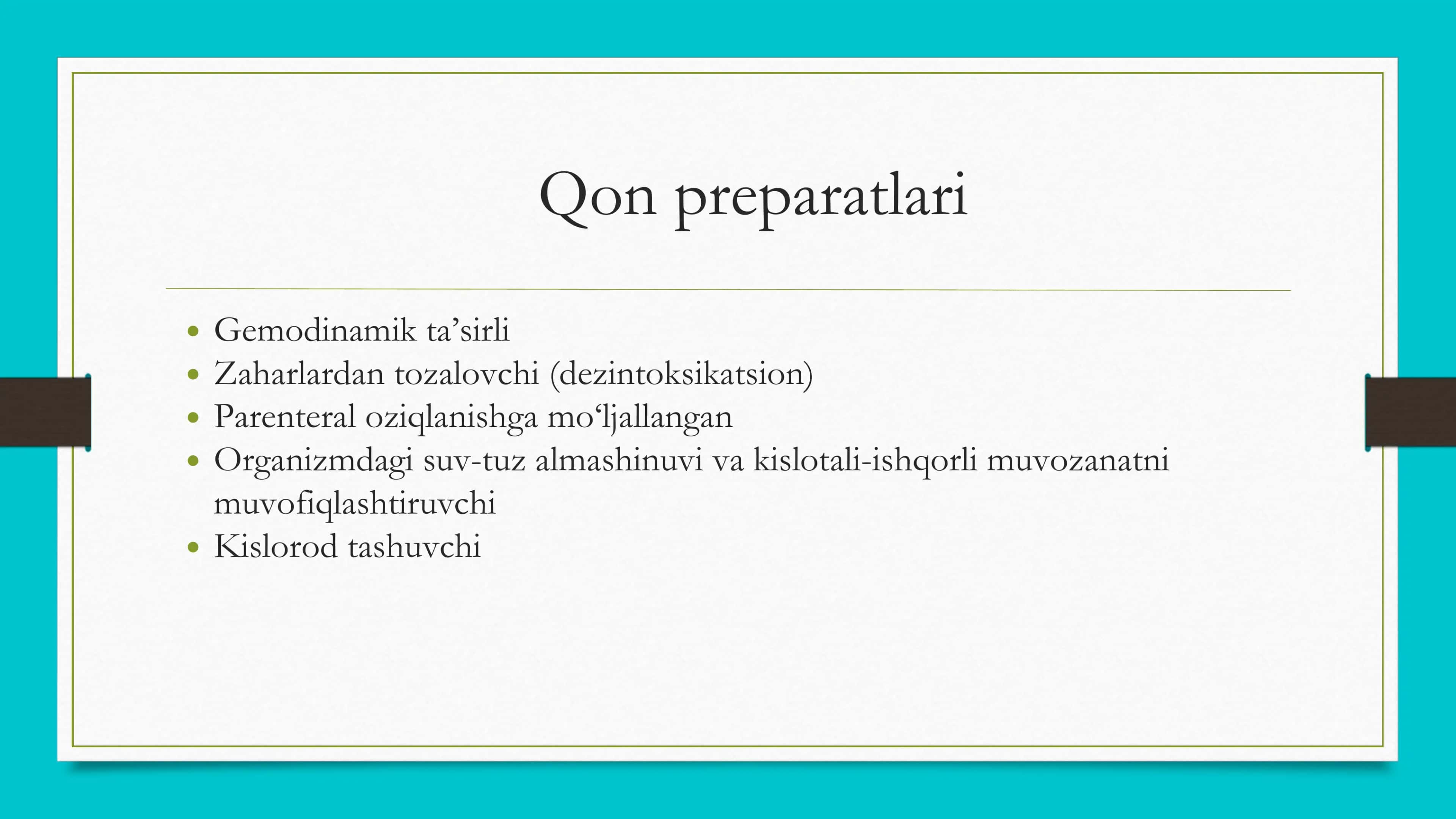 Qon preparatlari 1