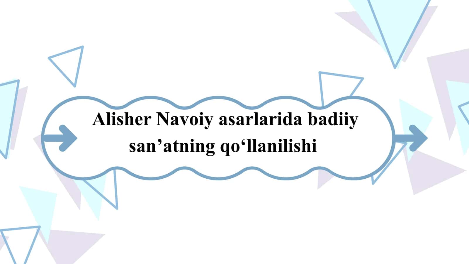 Alisher Navoiy asarlarida badiiy sanʼatning qoʻllanilishi 1