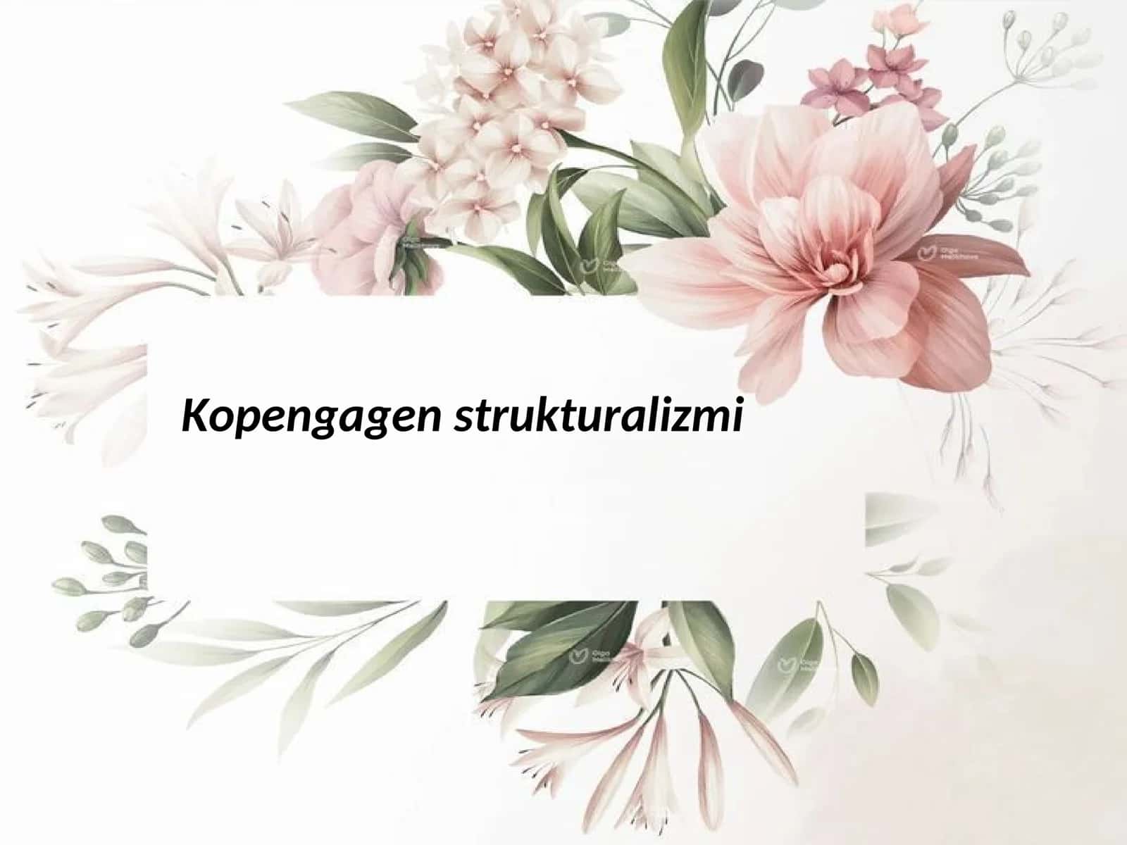 Kopengagen strukturalizm 1