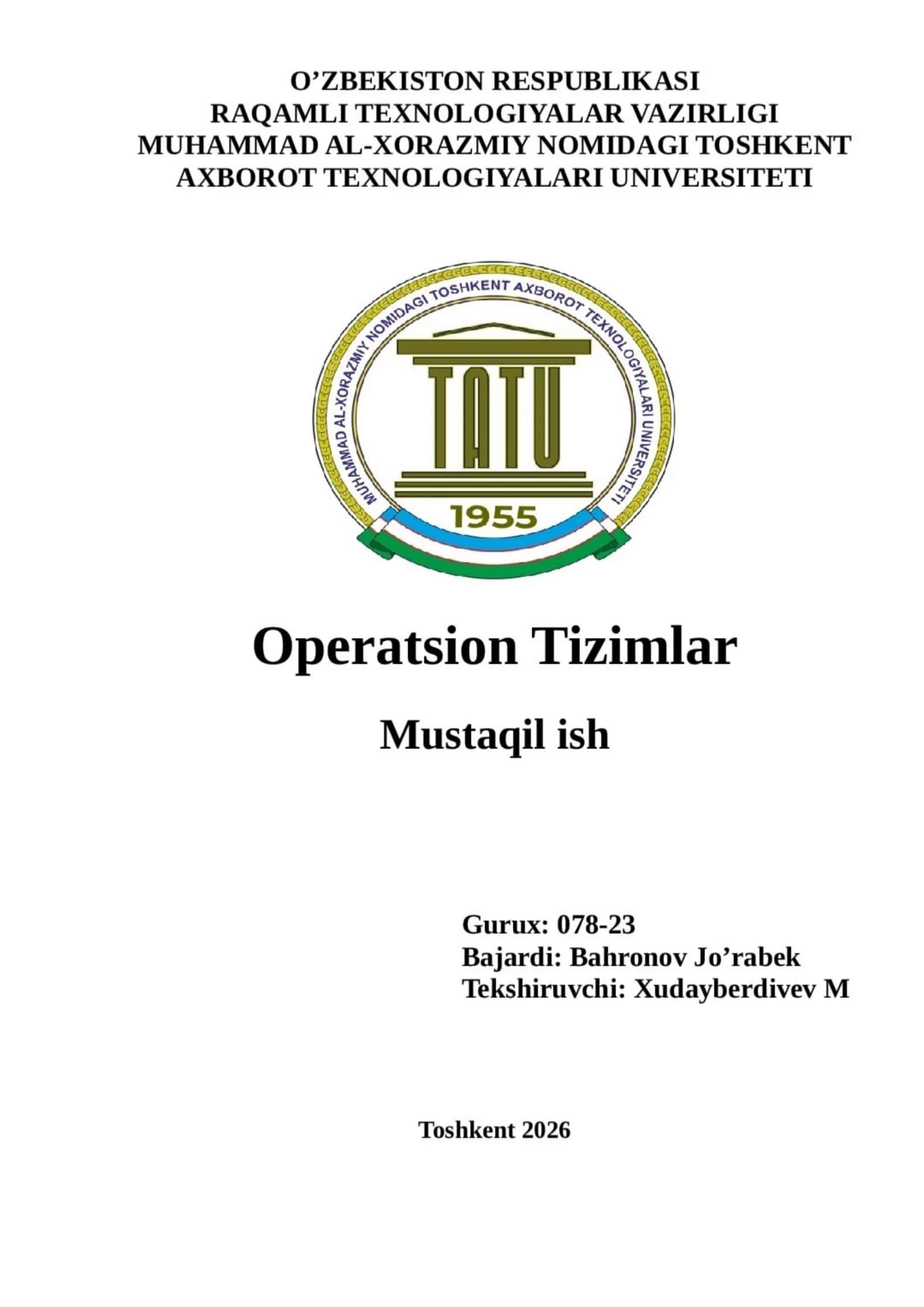 operatsion tizimlar deadline 1