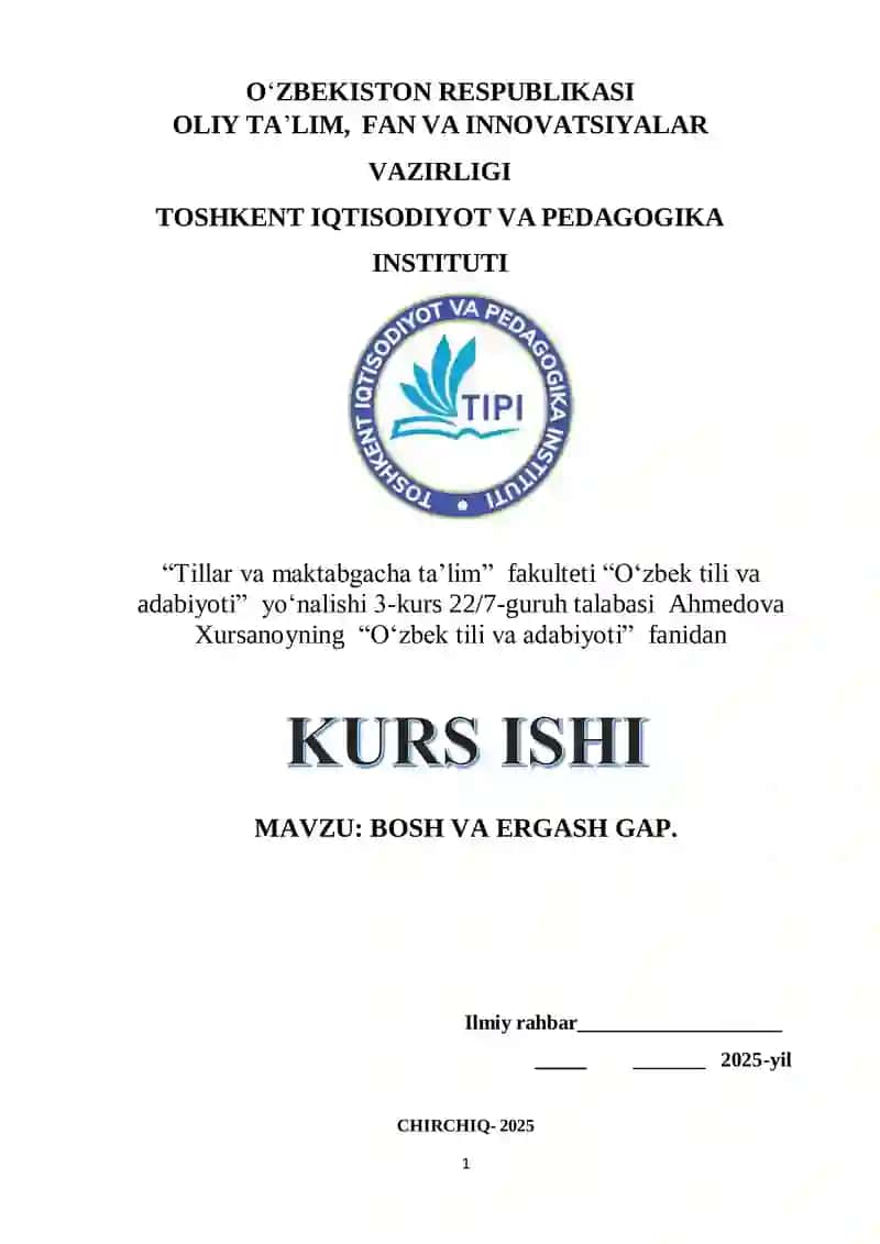 Tillar va maktabgacha taʼlim 1