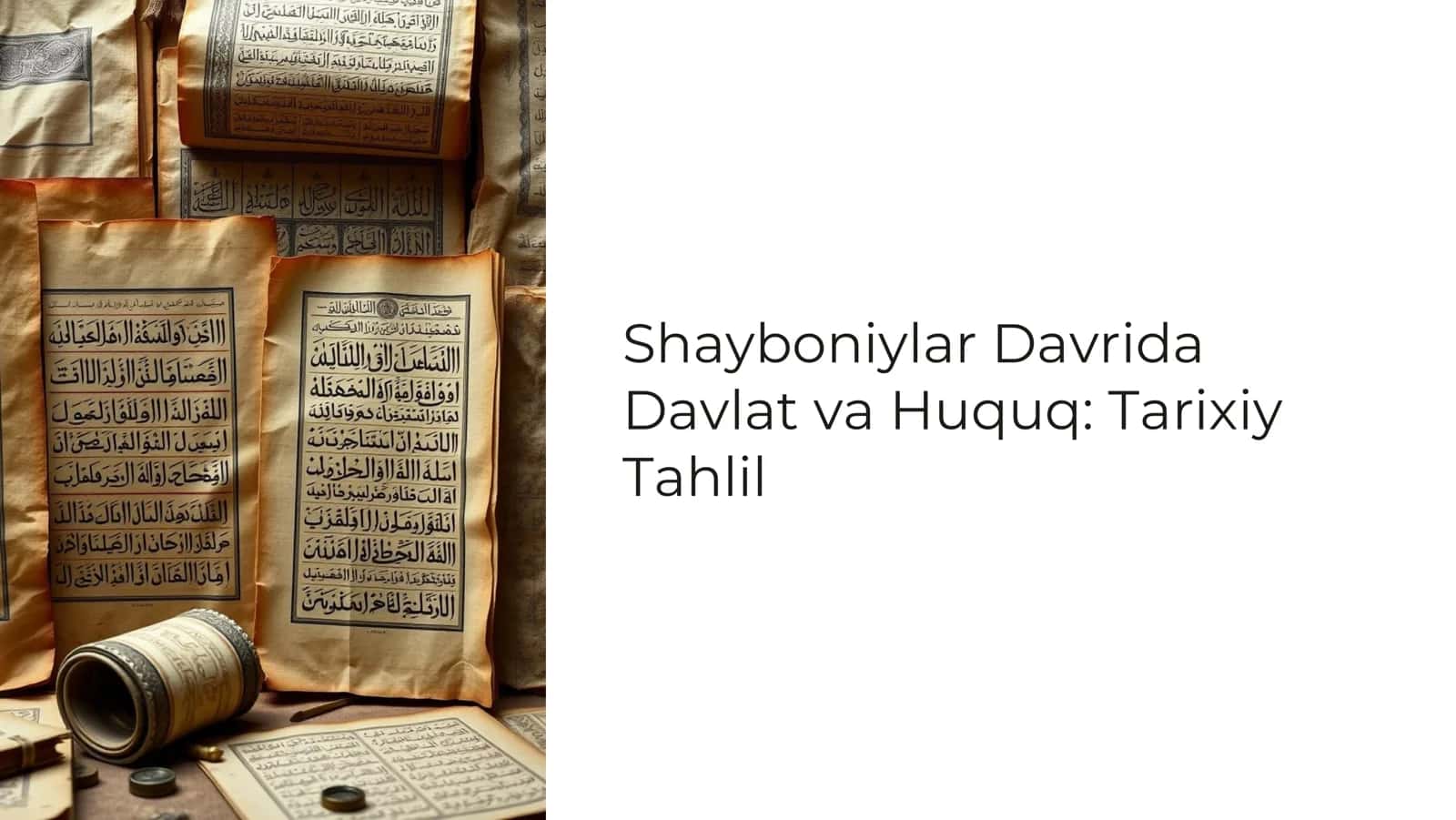 Shayboniylar Davrida Davlat va Huquq Tarixiy Tahlil 1