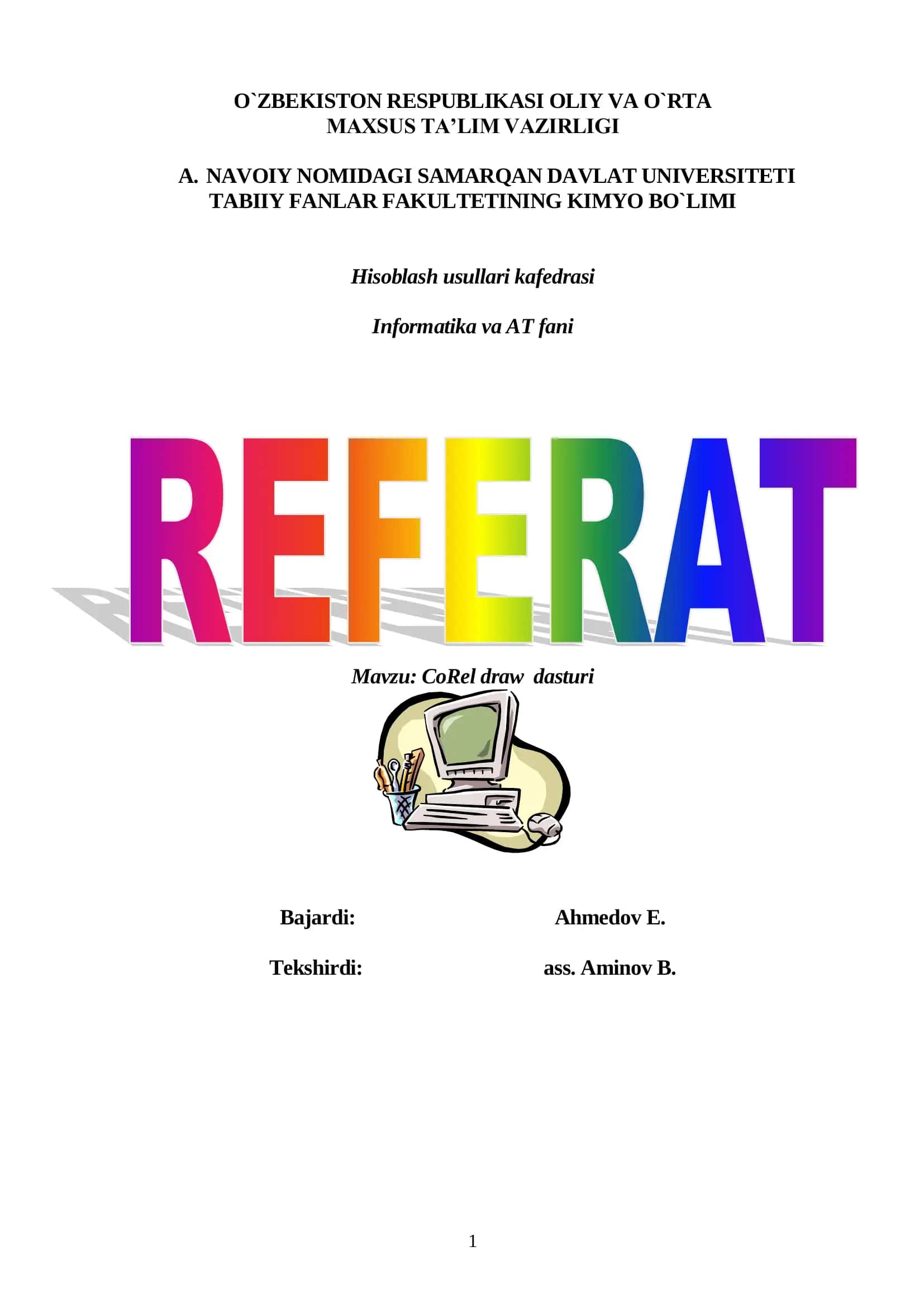 CoRel draw dasturi 1