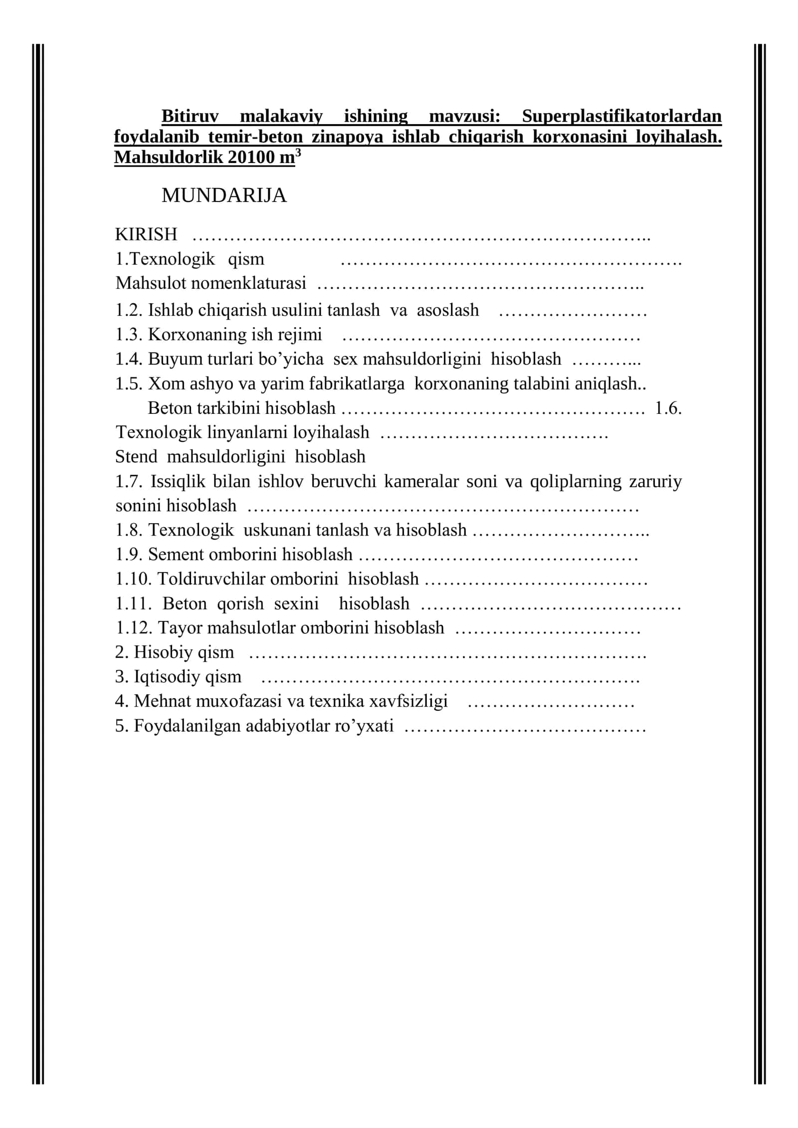 Temir beton zinapoya maydonchasini ishlab chiqarish 1