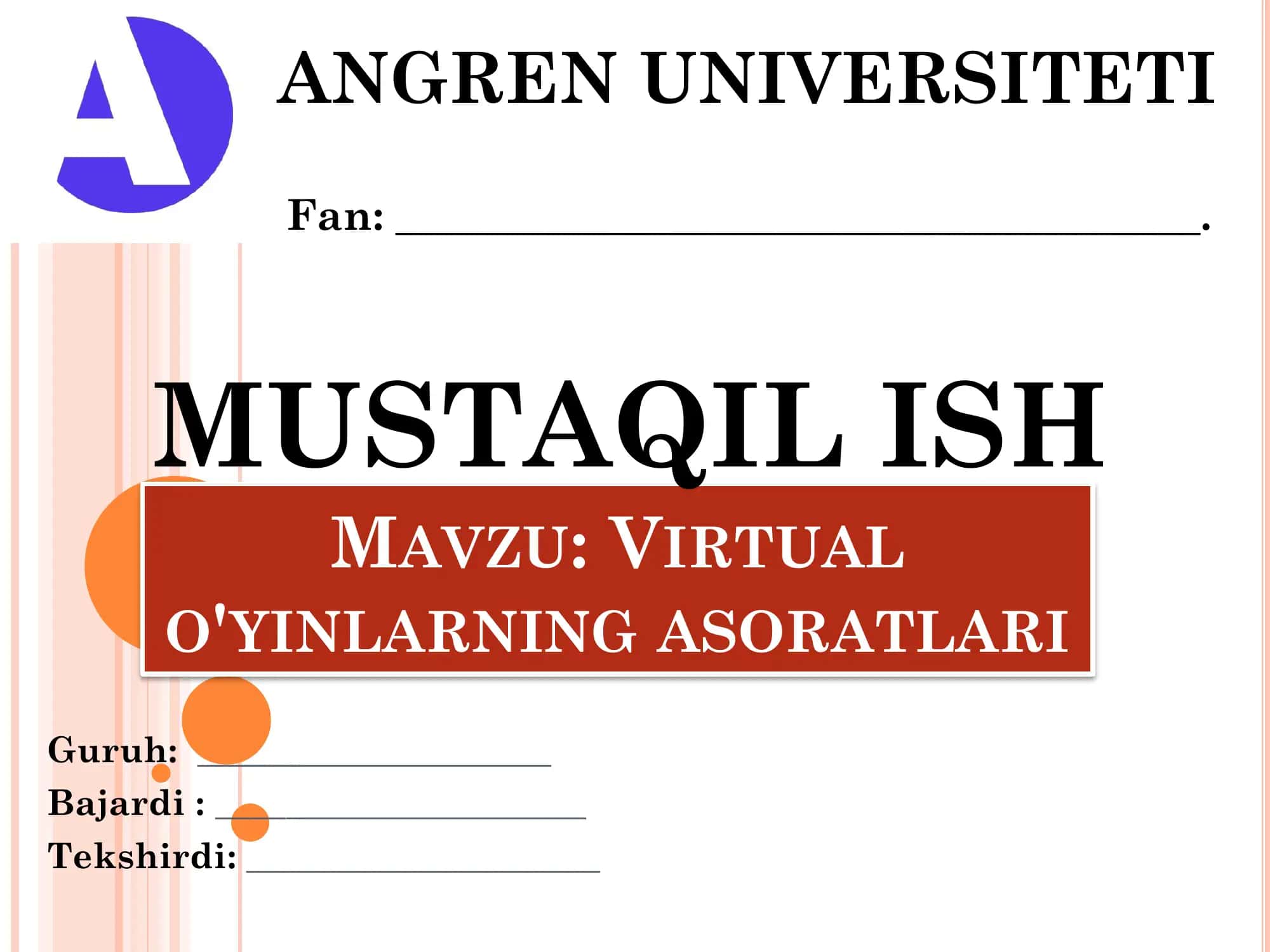 VIRTUAL O'YINLARNING ASORATLARI 1