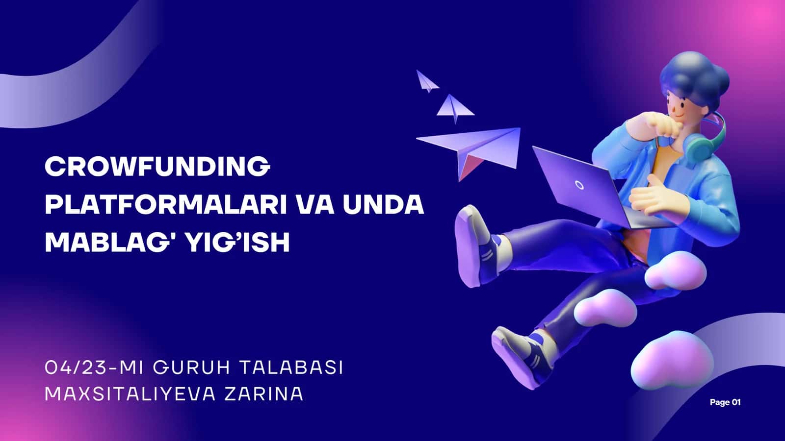 CROWDFUNDING PLATFORMALARI VA UNDA MABLAG' YIG’ISH 1