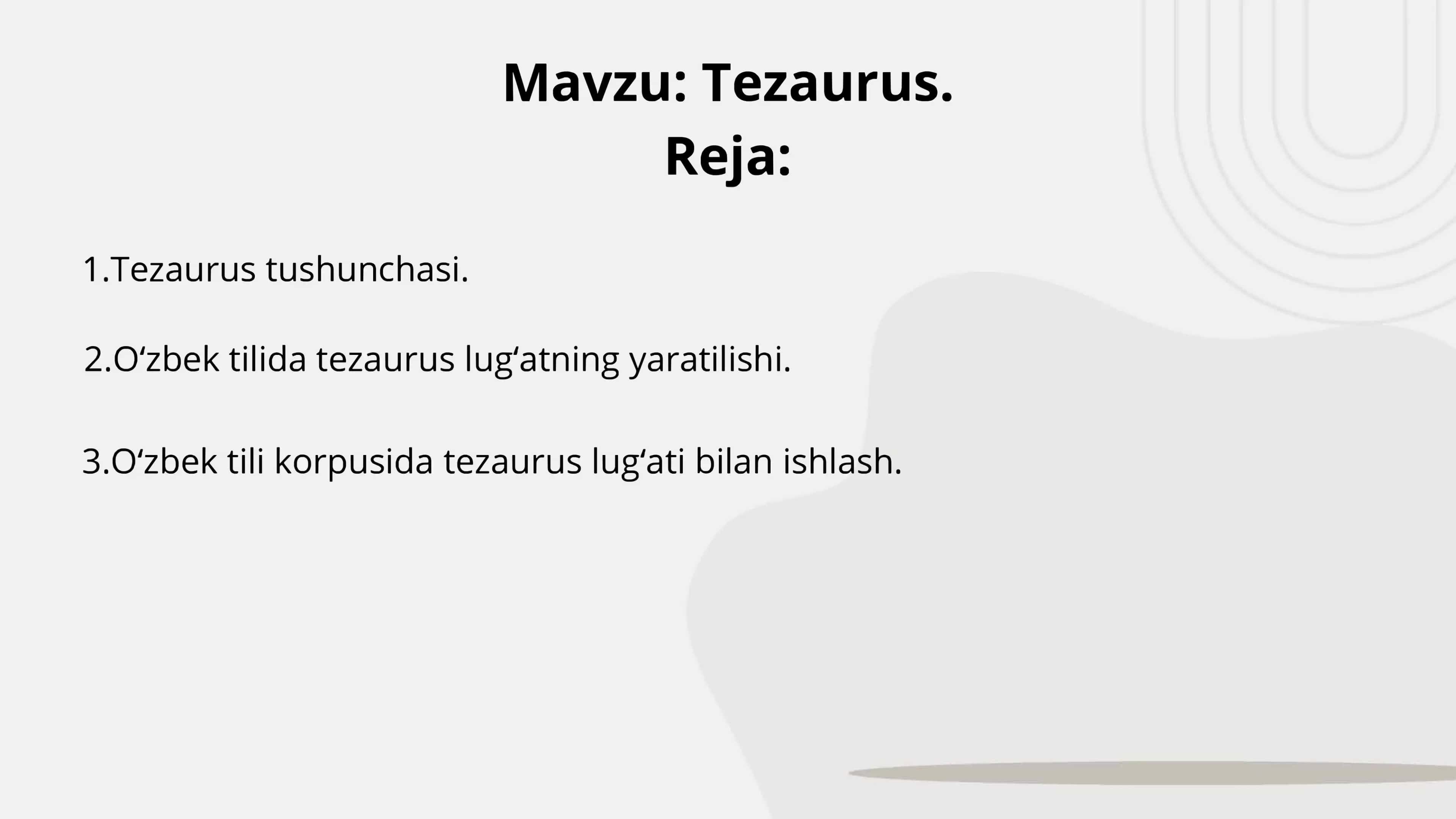 Tezaurus 1